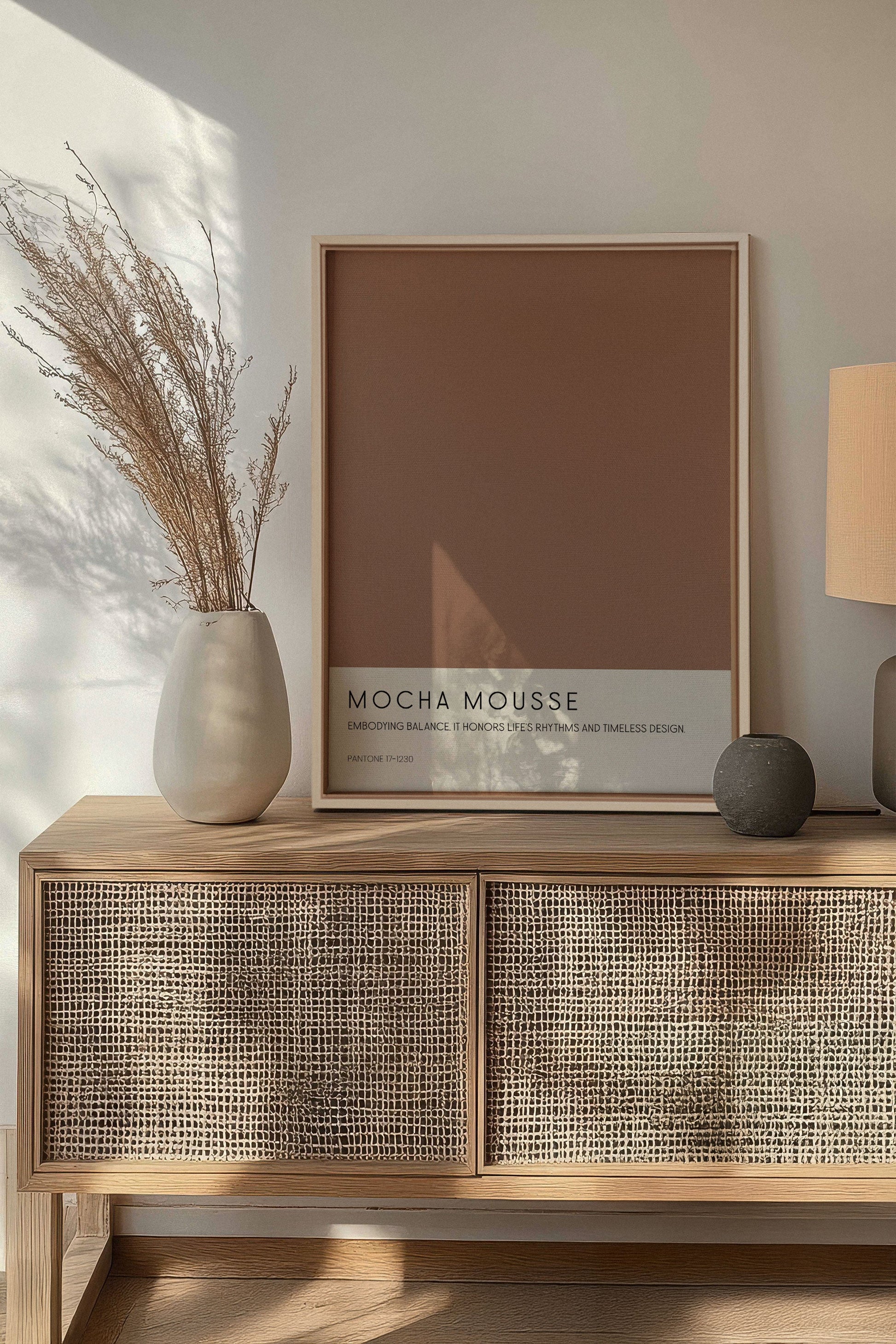 MOCHA MOUSSE, Stretched Canvas Artwork