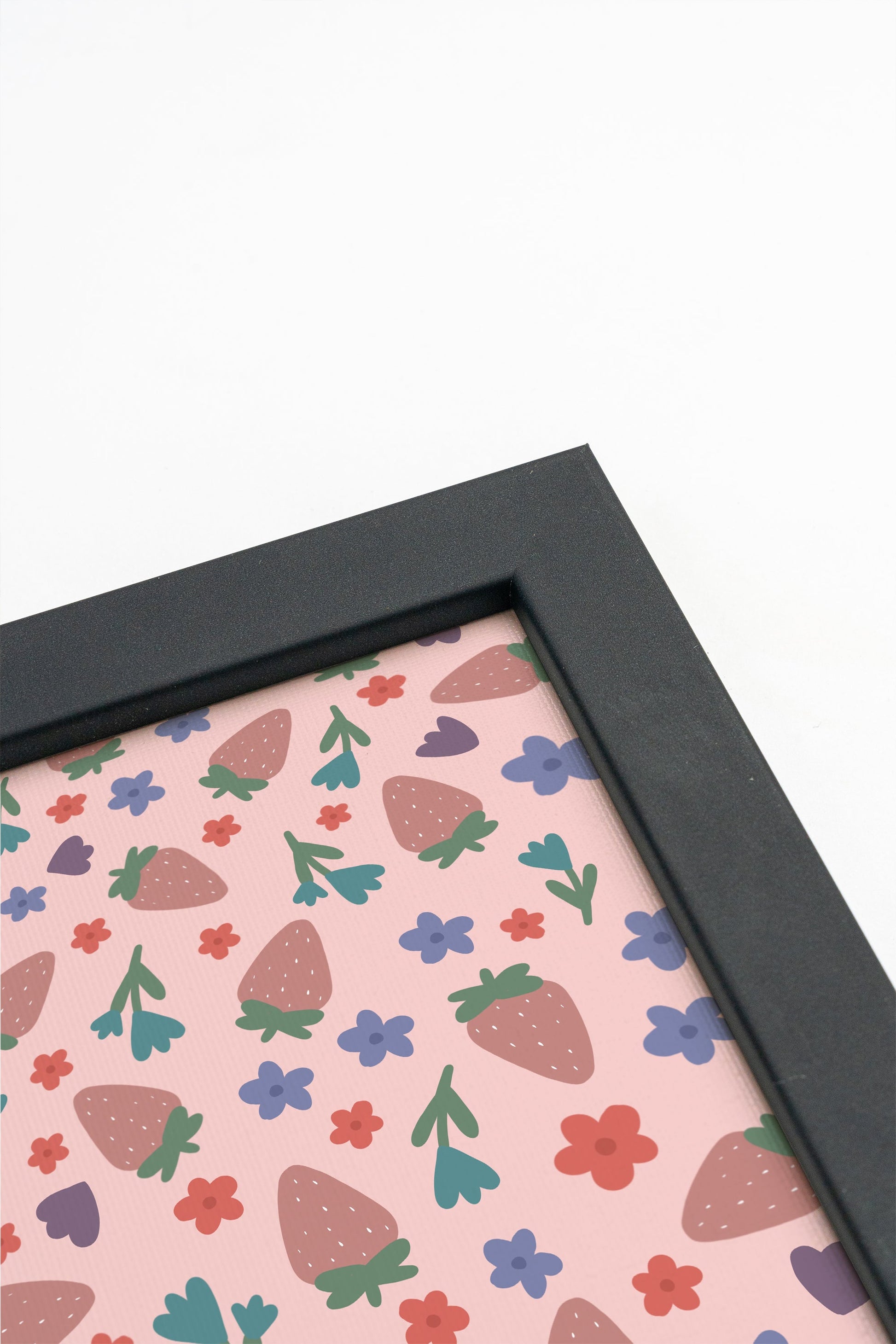 Strawberries Celebration, Framed Canvas