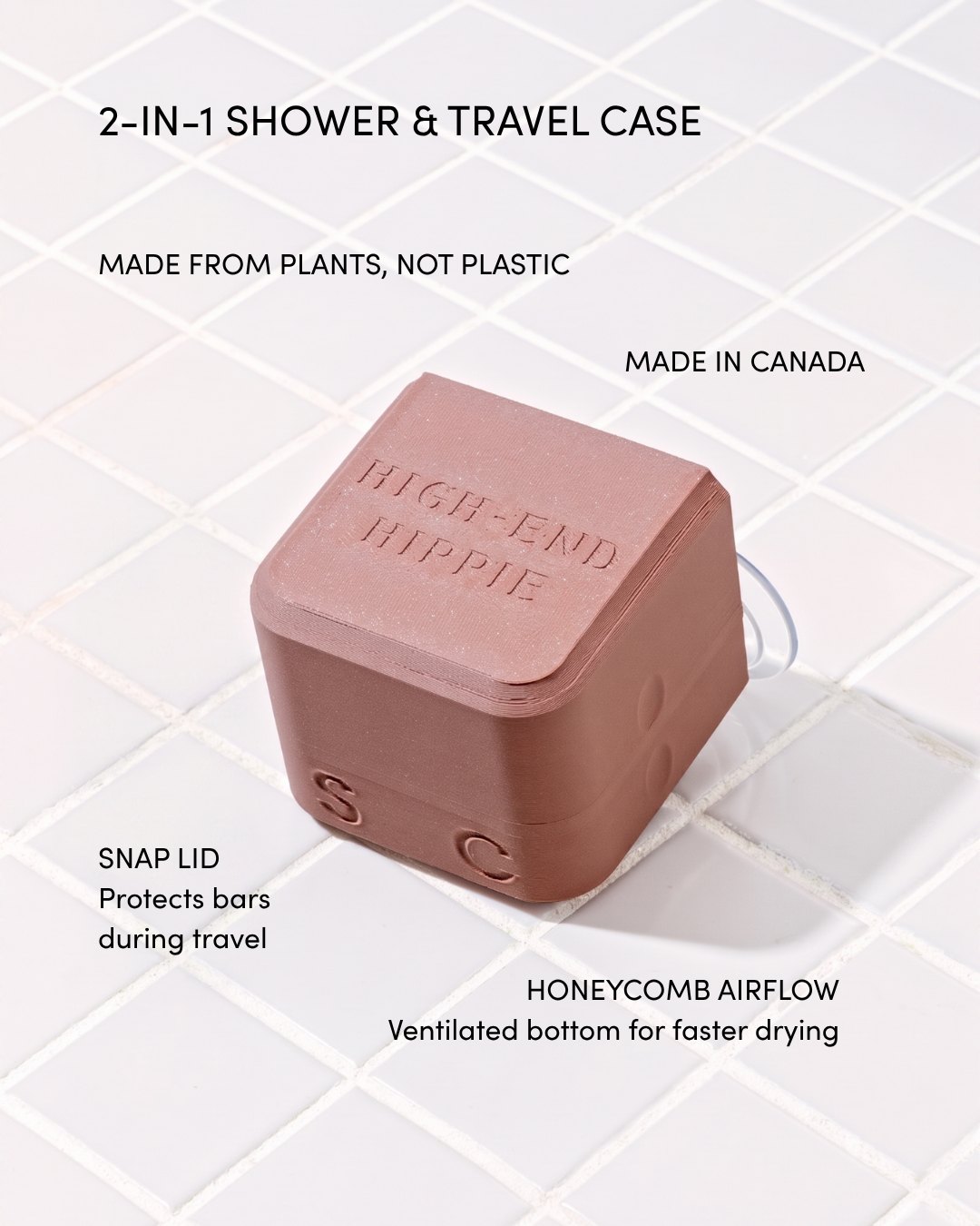 NEW: Shower & Travel Case - 2-in-1 Shampoo & Conditioner Bar Storage
