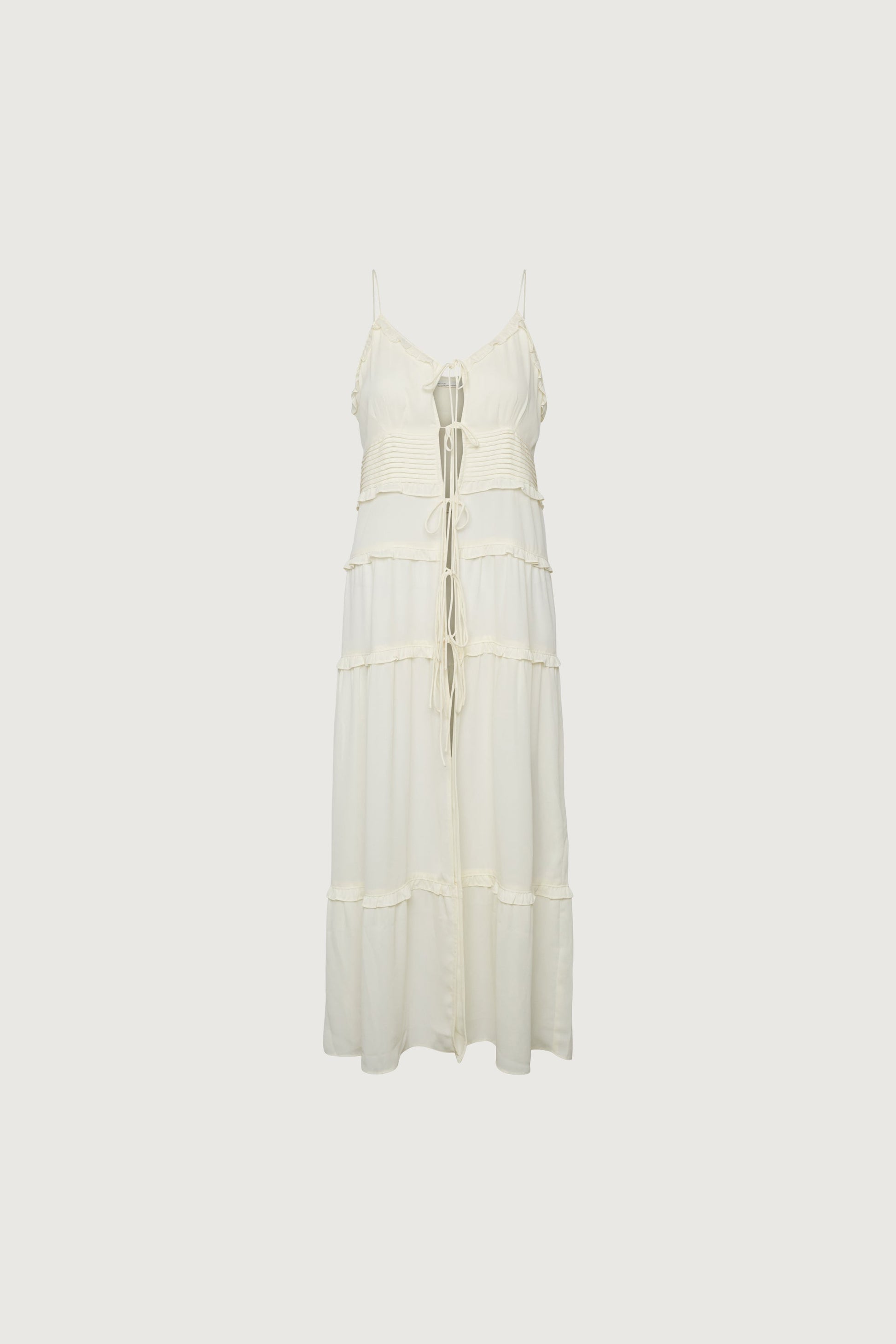 ROBE MIDI TRANSPARENTE À NOUER SUR LE DEVANT