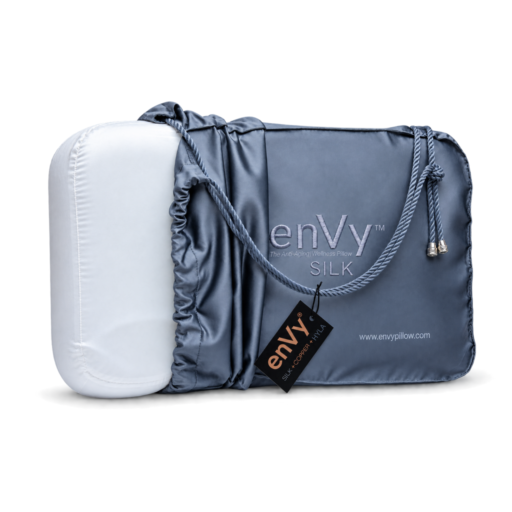 Ergonomic Neck Support & Anti-Wrinkle Pillow | enVy® COPPER + Hyla