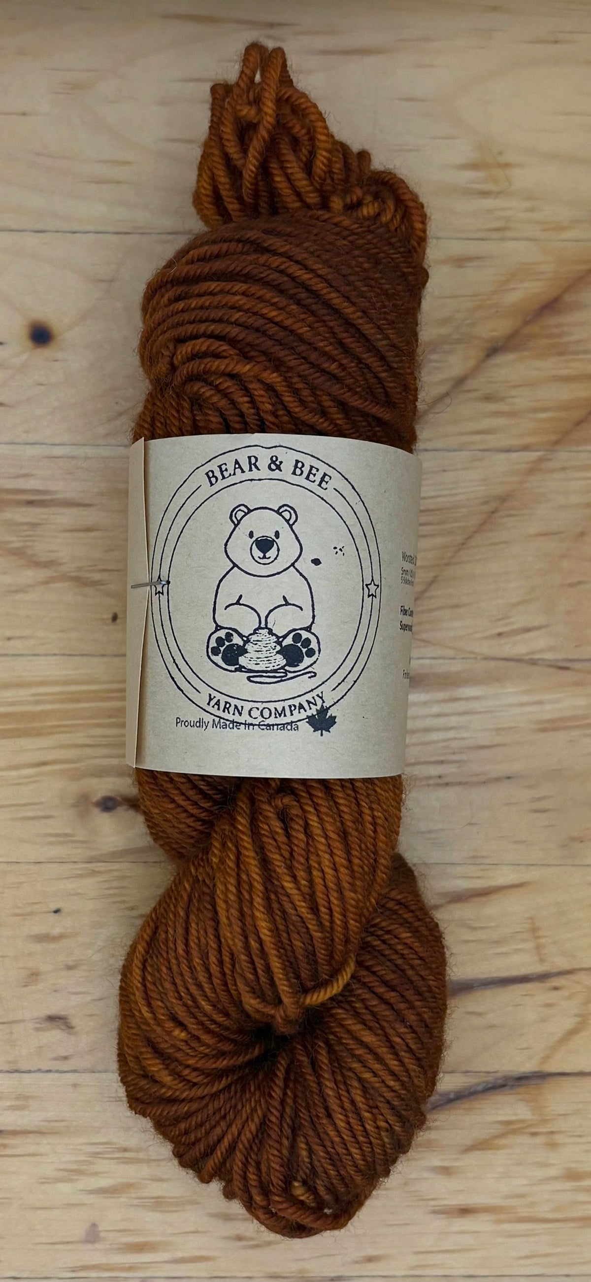 Superwash Merino - Worsted - 100g  Made in Canada