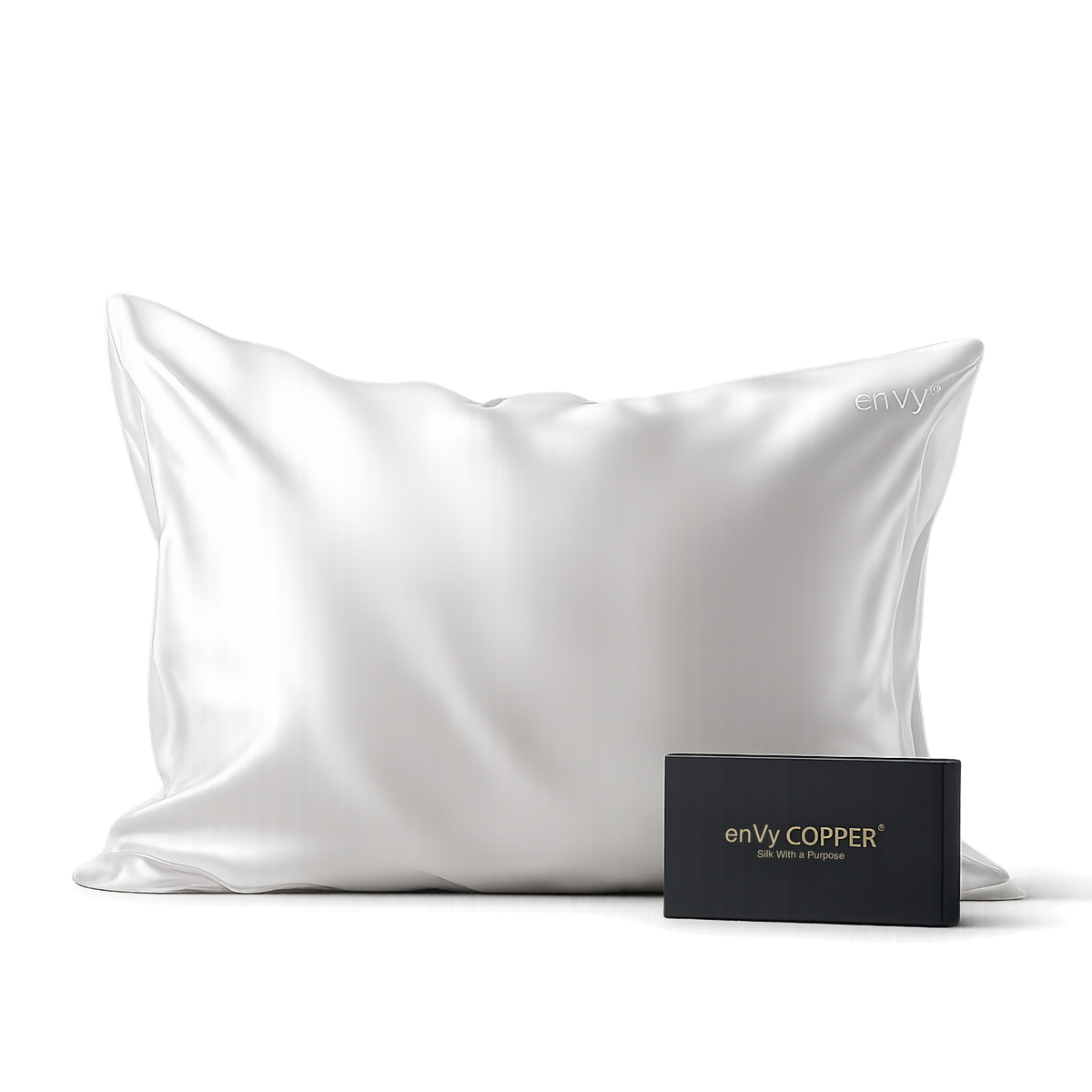 COPPER-Infused Mulberry Silk Pillowcase | enVy®