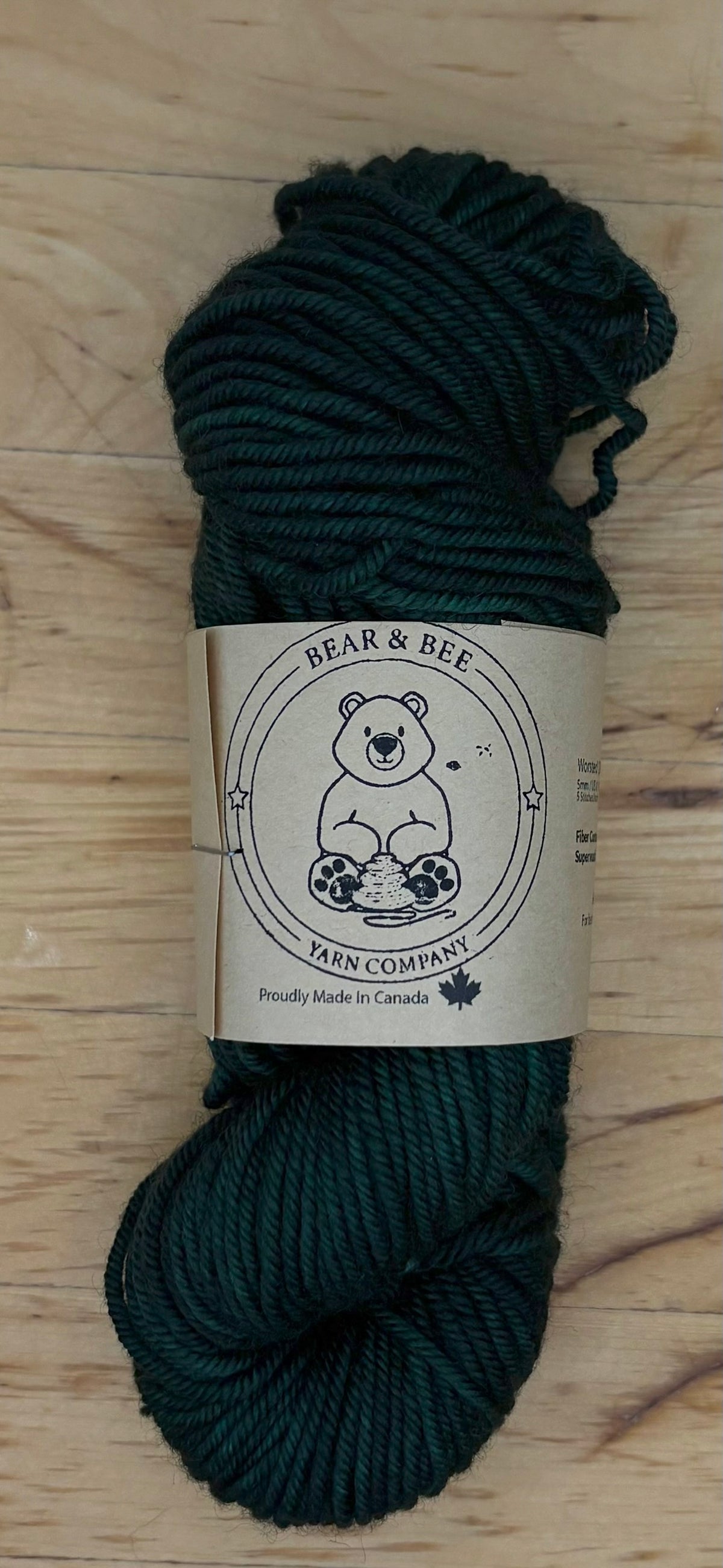 Superwash Merino - Worsted - 100g  Made in Canada