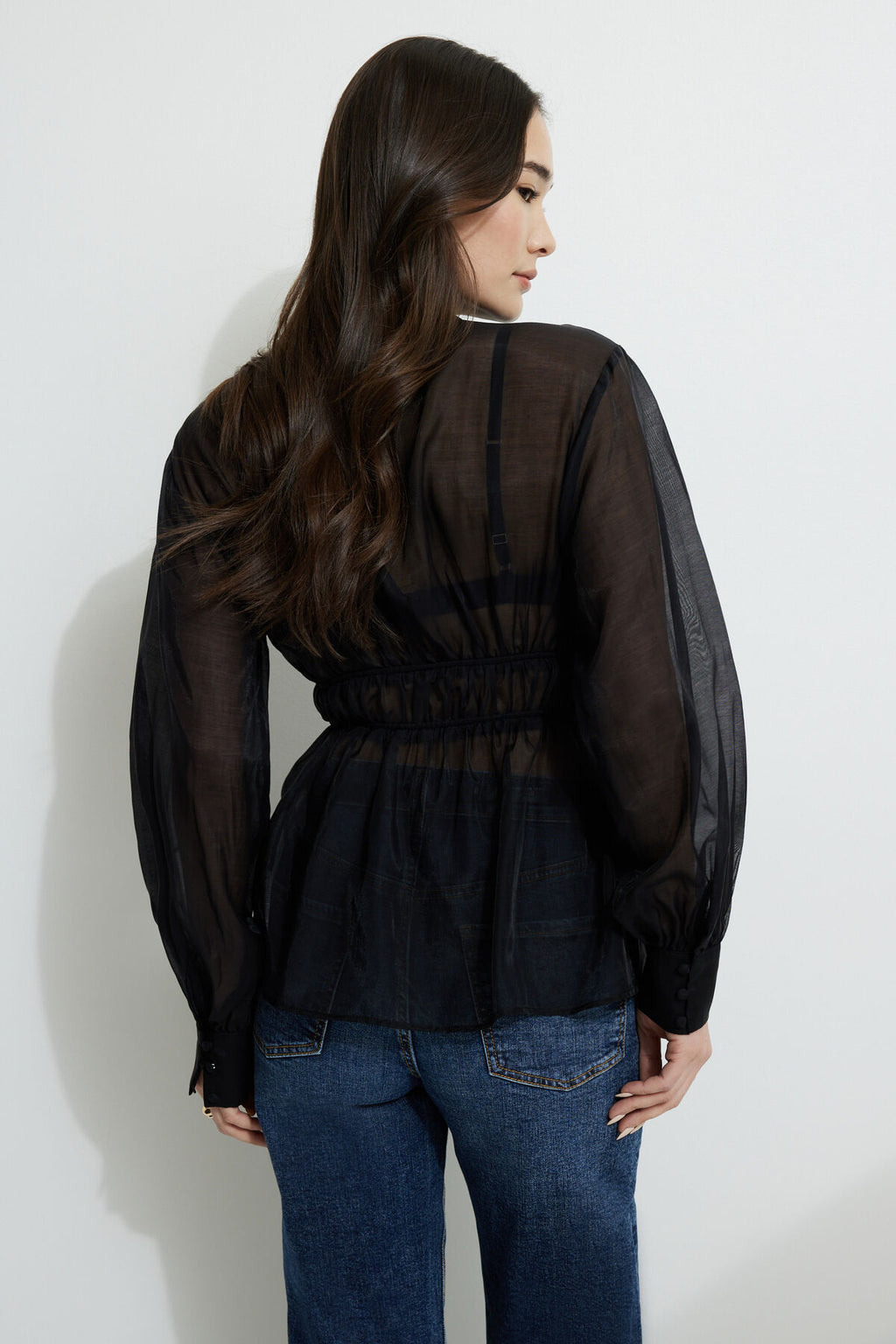 Organza Flyaway Blouse