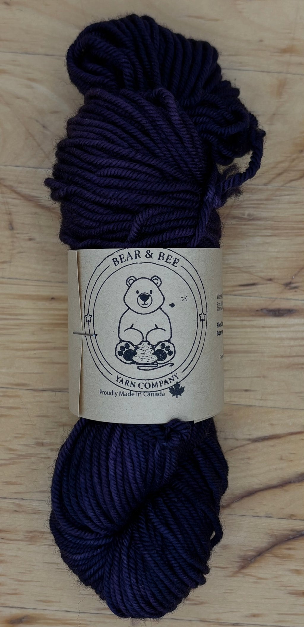 Superwash Merino - Worsted - 100g  Made in Canada