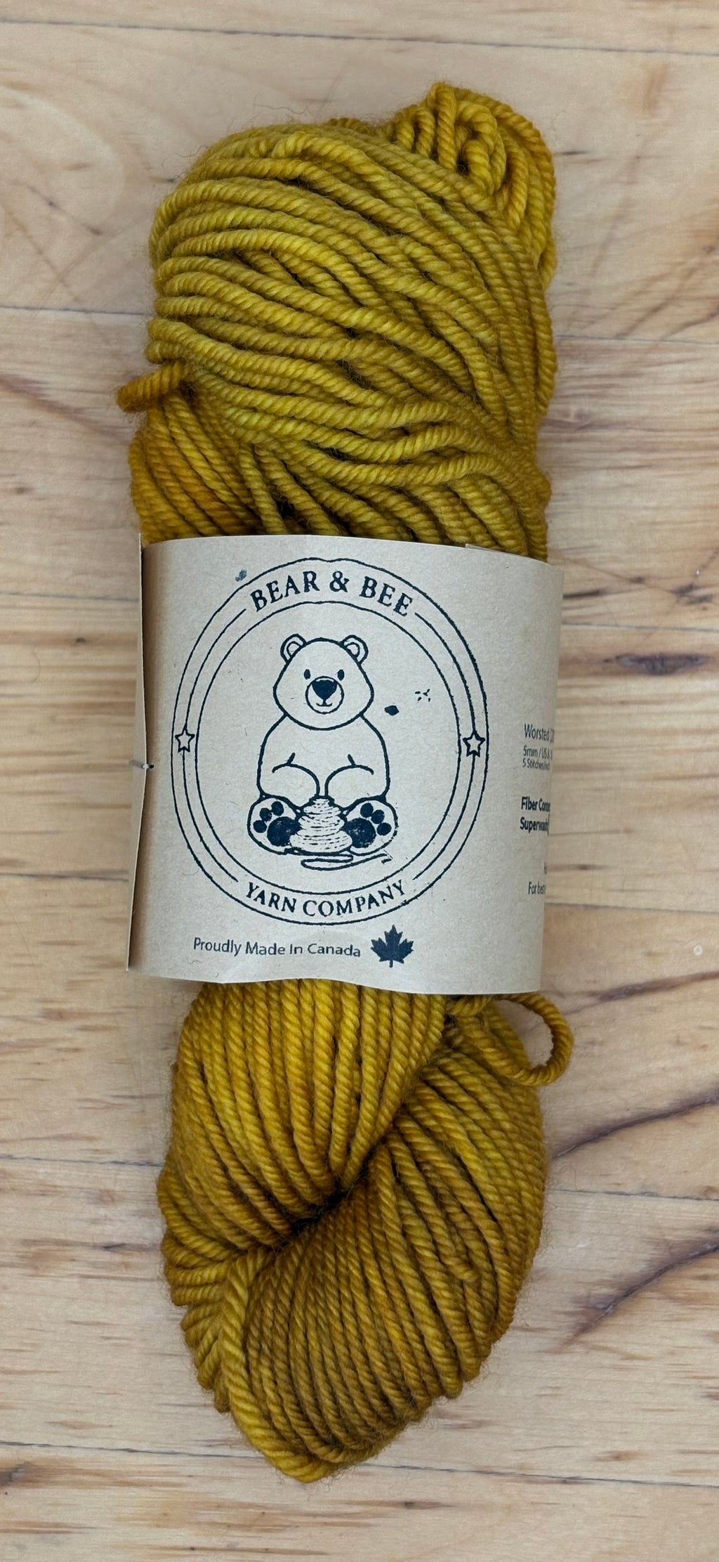 Superwash Merino - Worsted - 100g  Made in Canada