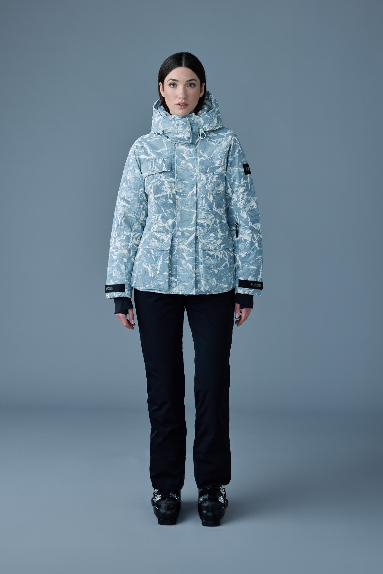 Veste de ski en duvet à imprimé Frost ICLYN-FP