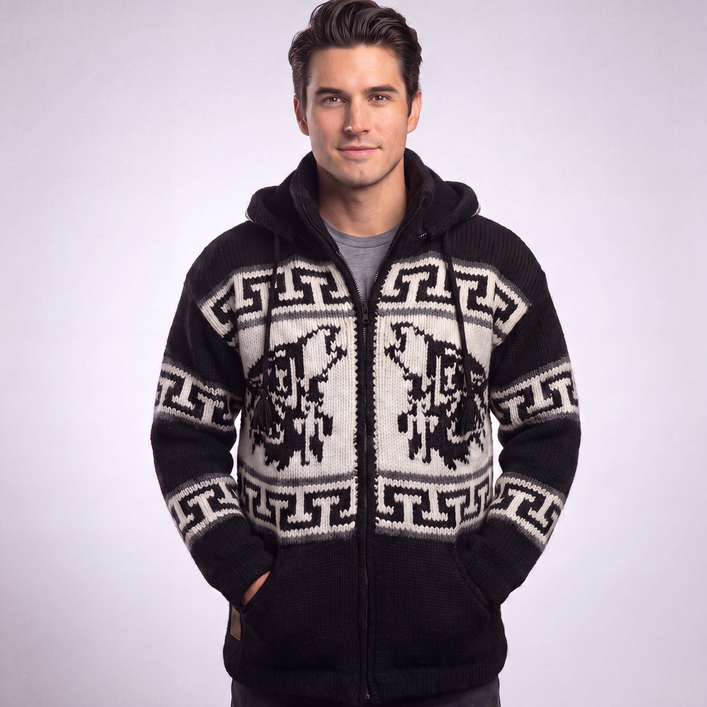 OLDTRIBES™ Lunar Wolf Wool Jacket