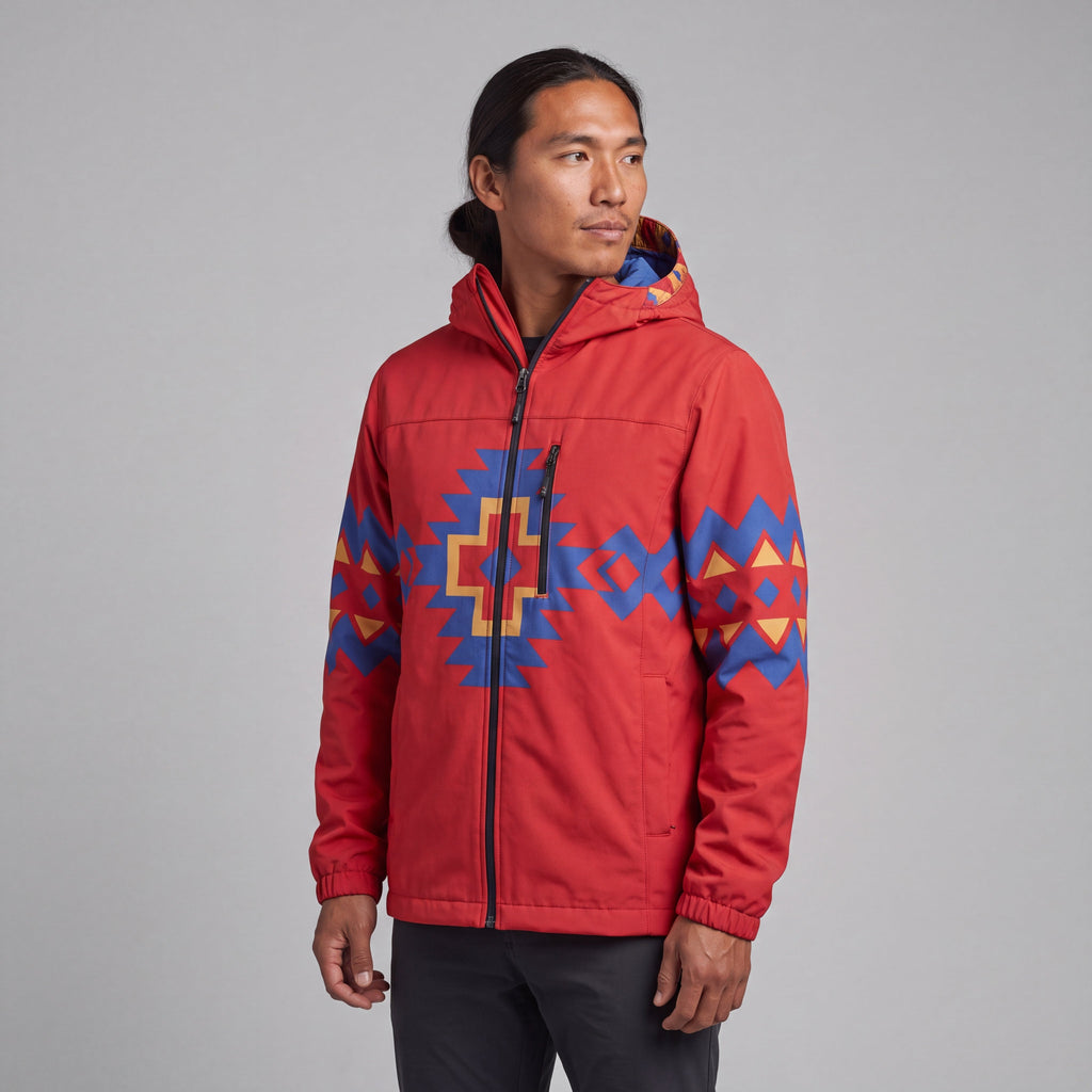 Red Horizon Windbreaker