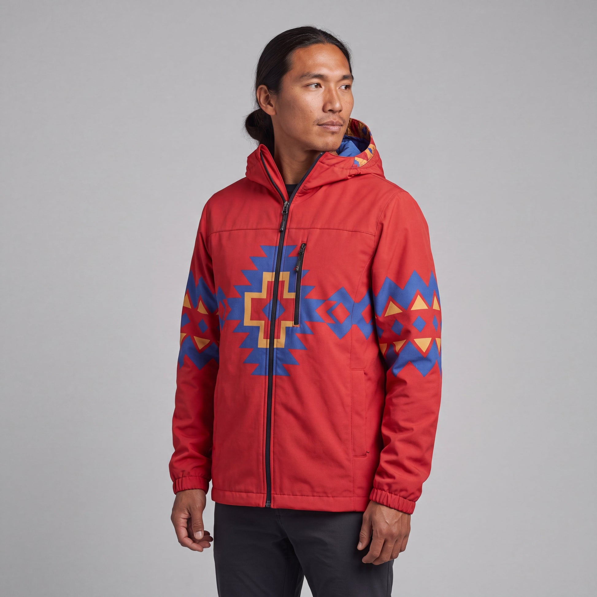 Red Horizon Windbreaker