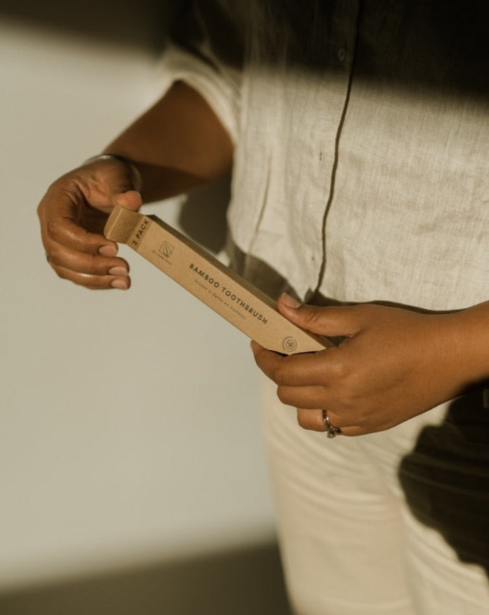 2 Pack Bamboo Toothbrush