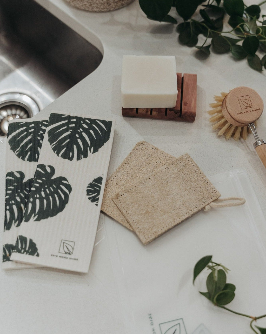 Lot de 2 torchons suédois