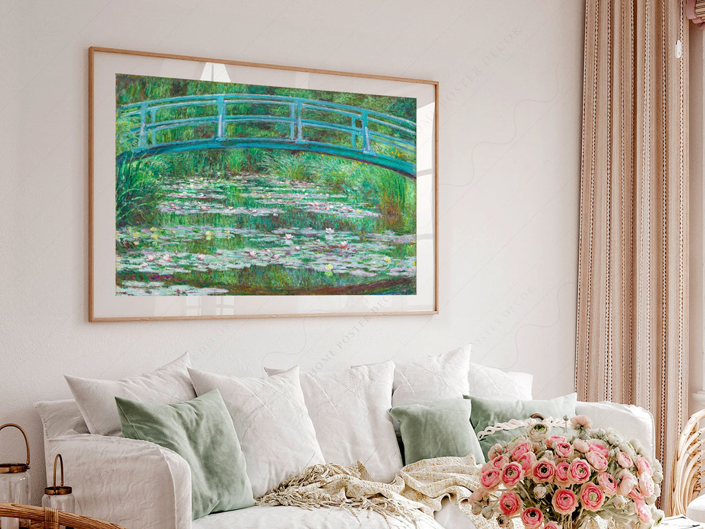 Claude Monet - Bridge over a Pond of Water Lilies - Museum Art Print