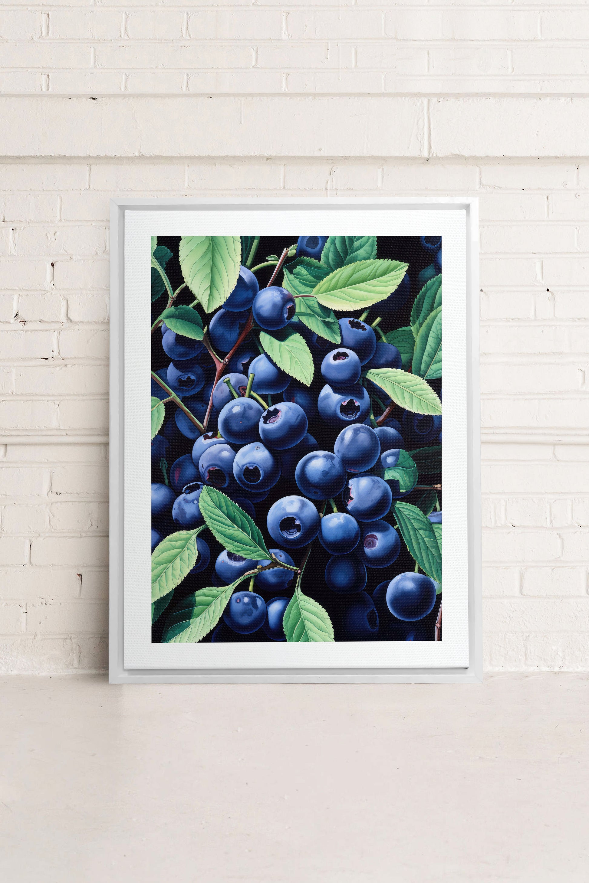 Blueberry Bliss, Stretched Canvas Artwork