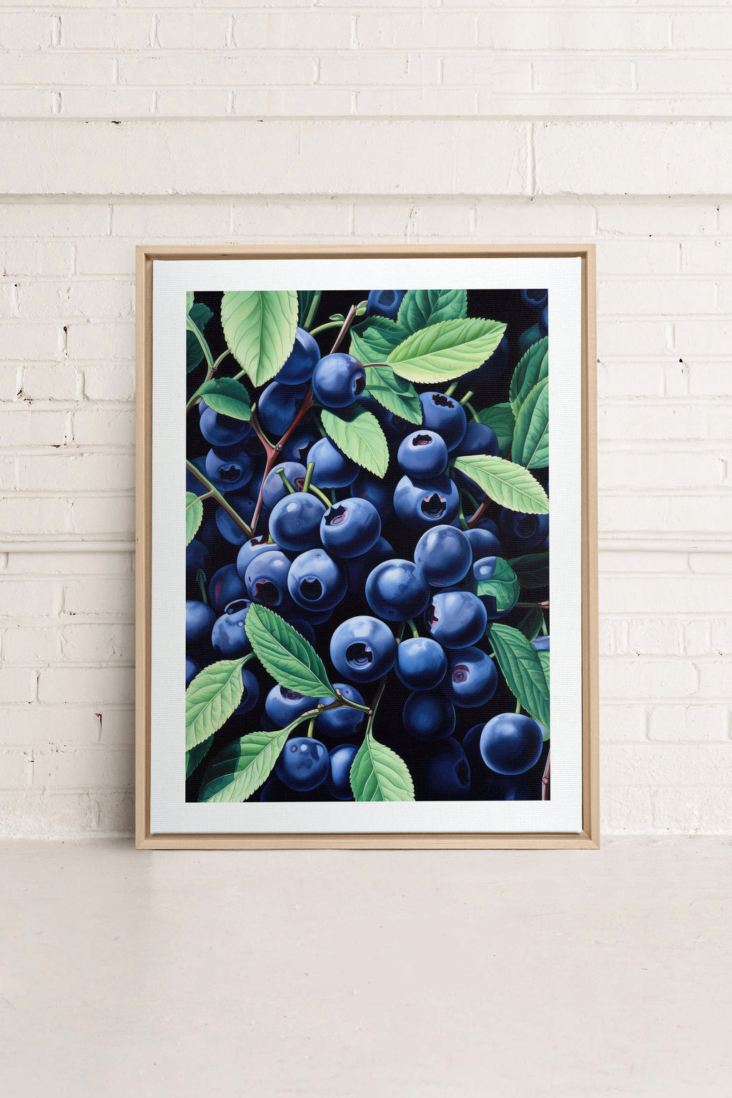 Blueberry Bliss, Stretched Canvas Artwork
