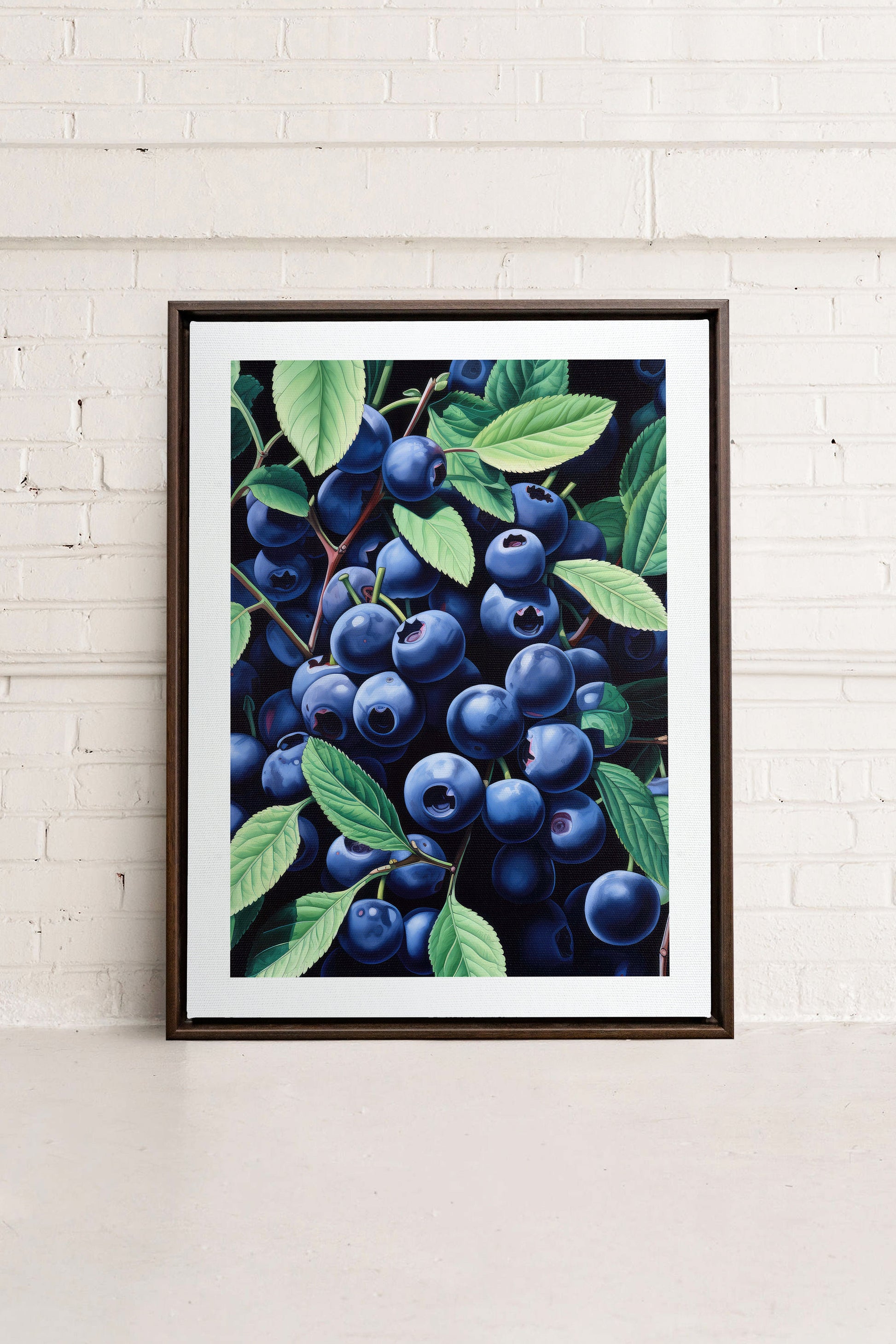 Blueberry Bliss, Stretched Canvas Artwork