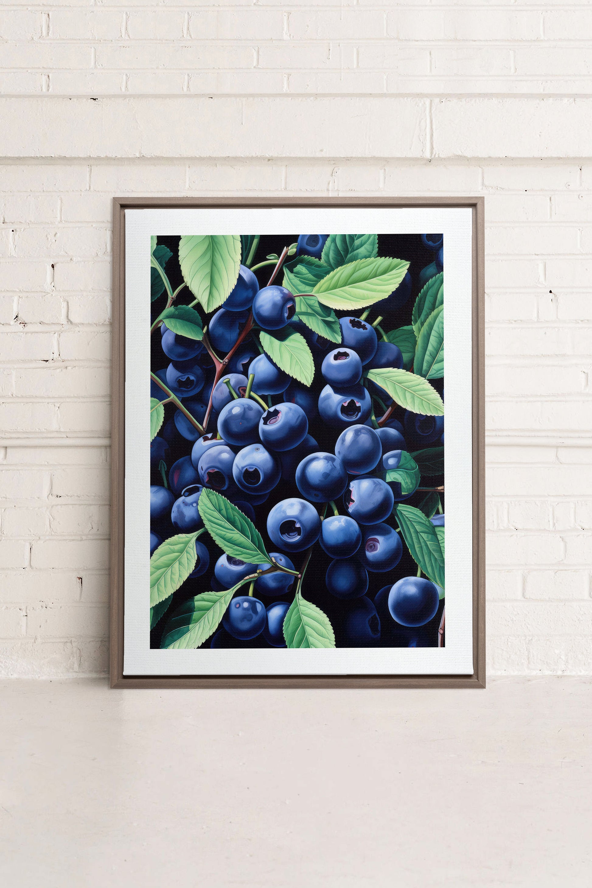 Blueberry Bliss, Stretched Canvas Artwork