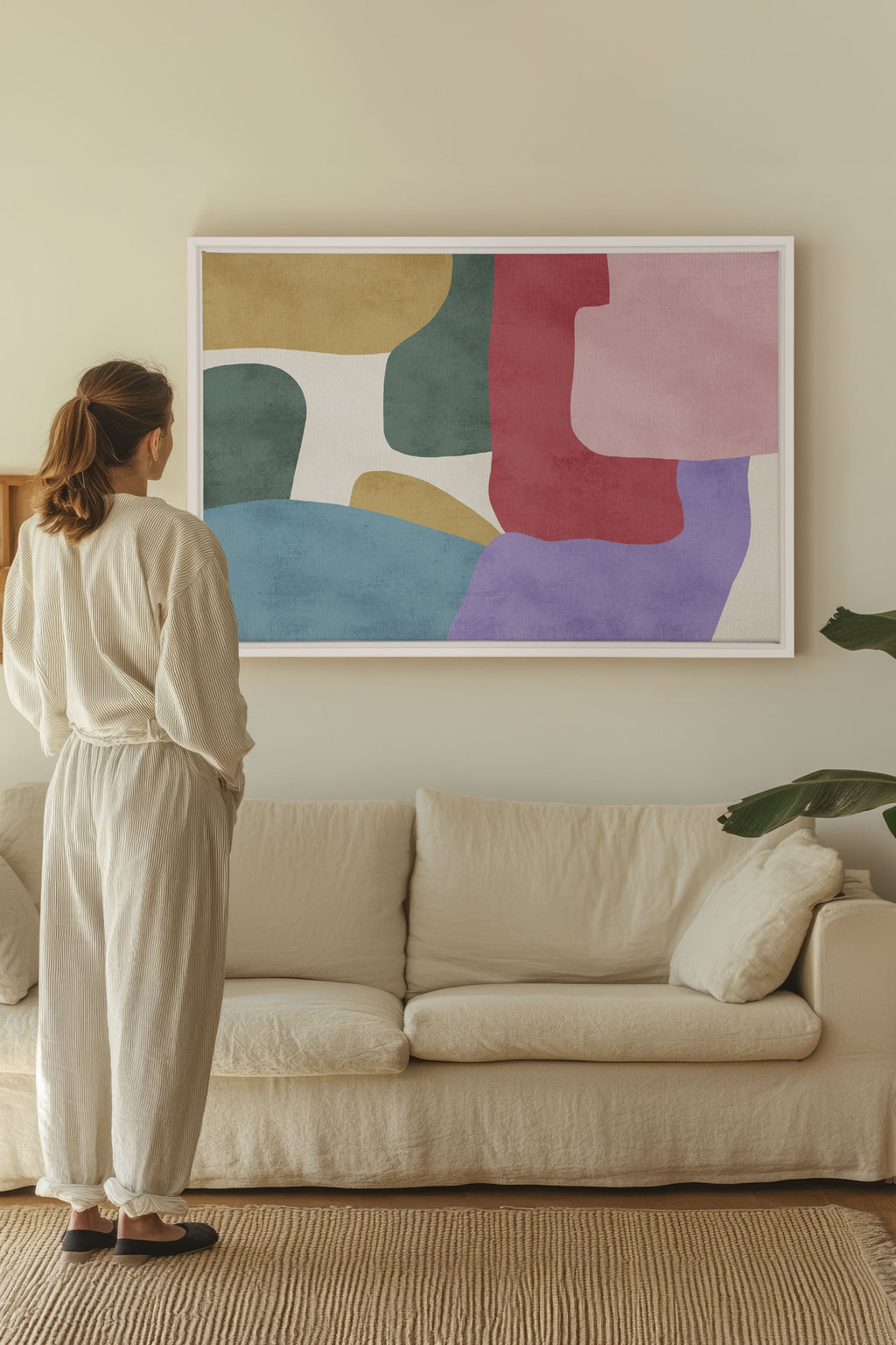 SOFT MOSAIC, Stretched Canvas Artwork
