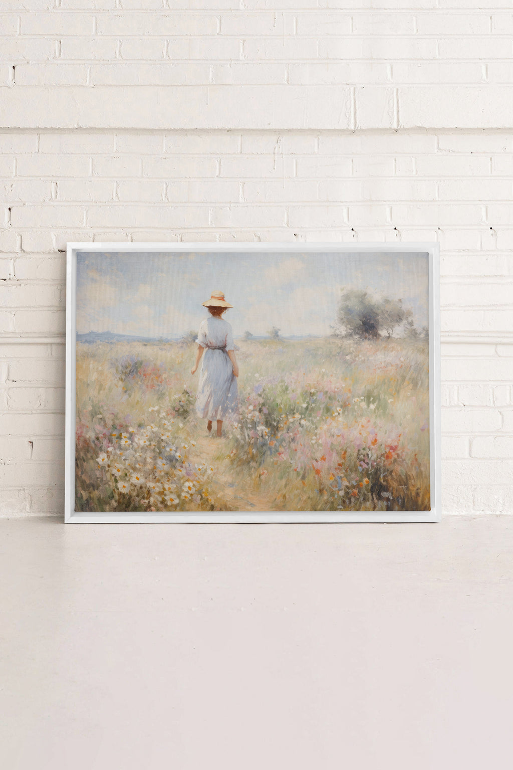Pastel Meadows, Stretched Canvas Artwork