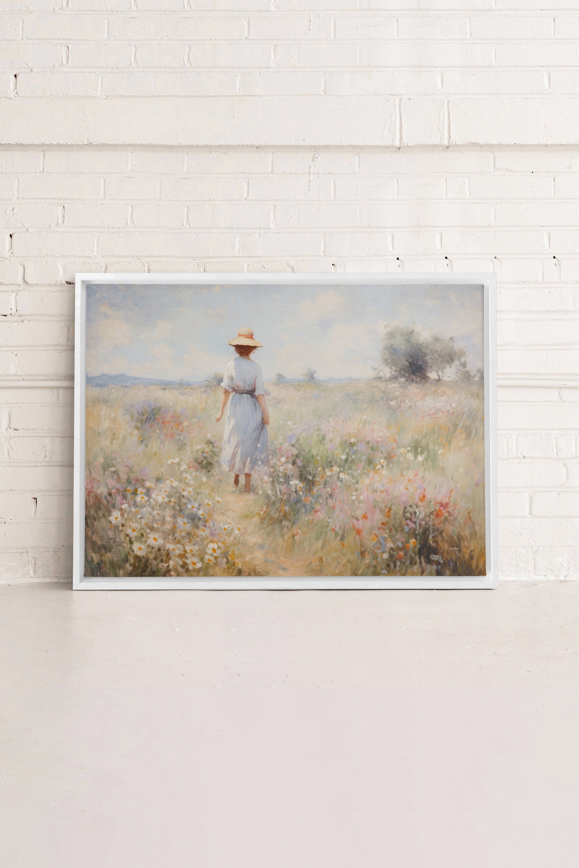 Pastel Meadows, Stretched Canvas Artwork