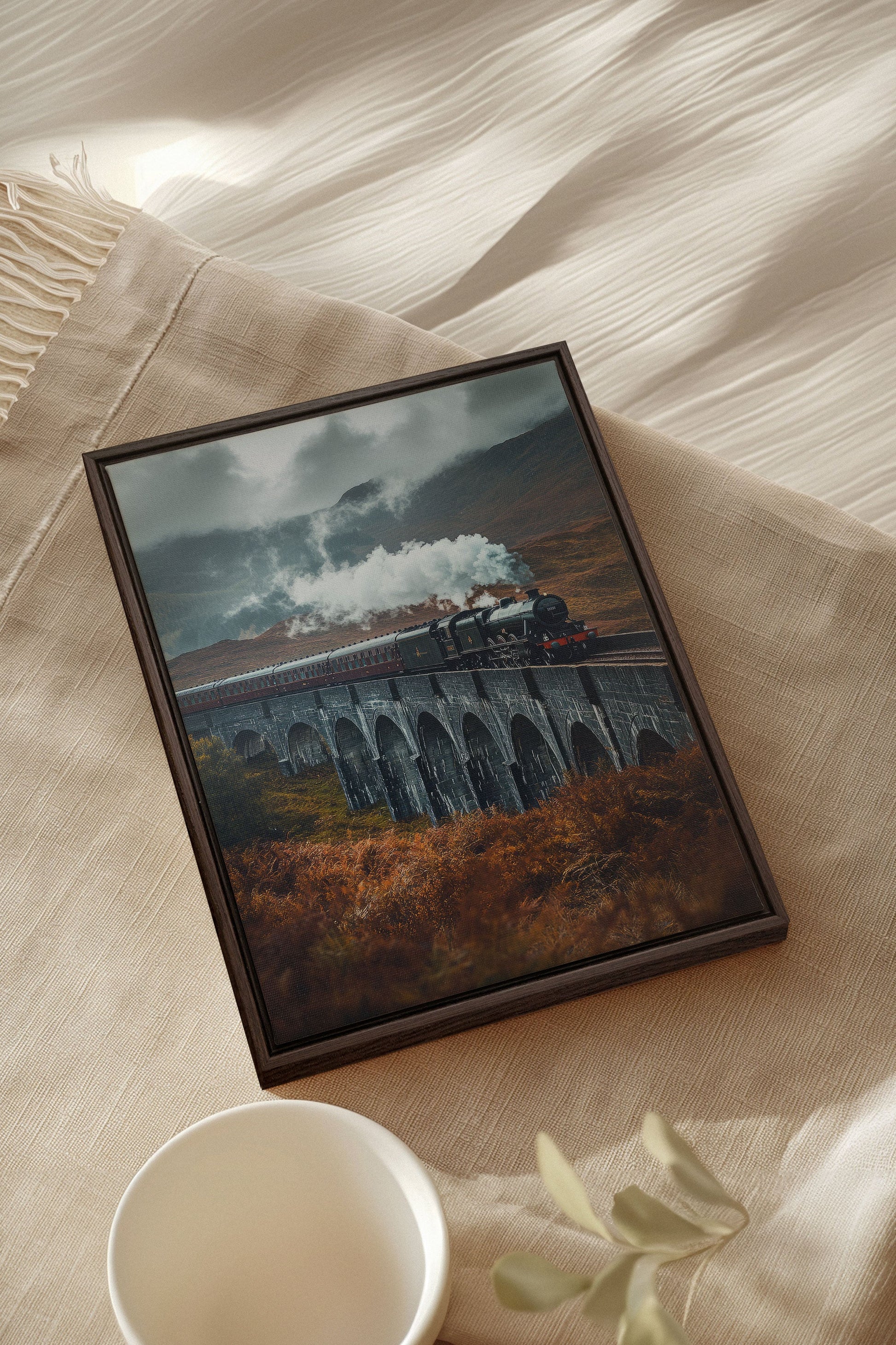 BRIDGE OF MIST, Stretched Canvas Artwork