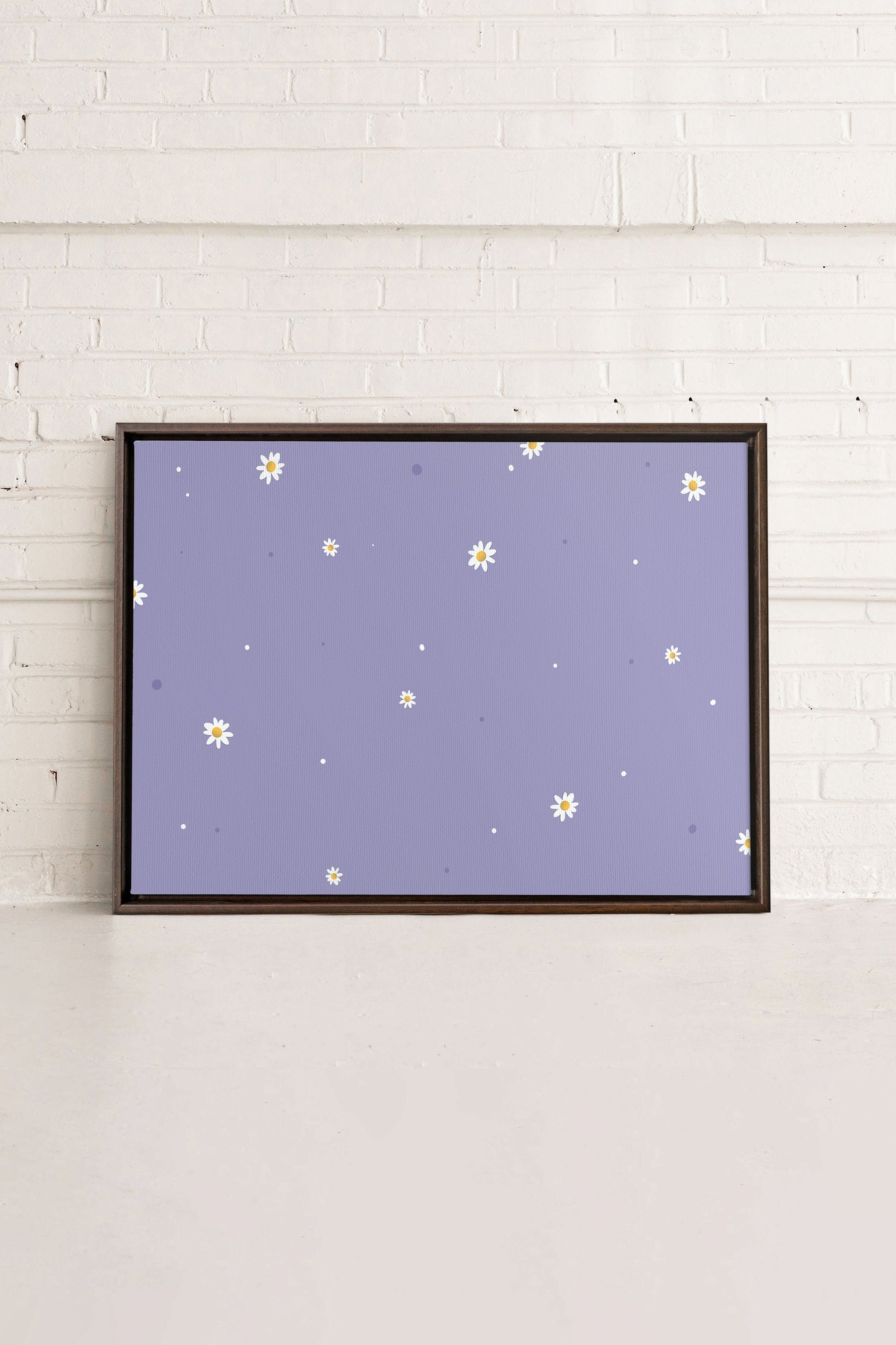 Moon Flowers, Stretched Canvas Artwork
