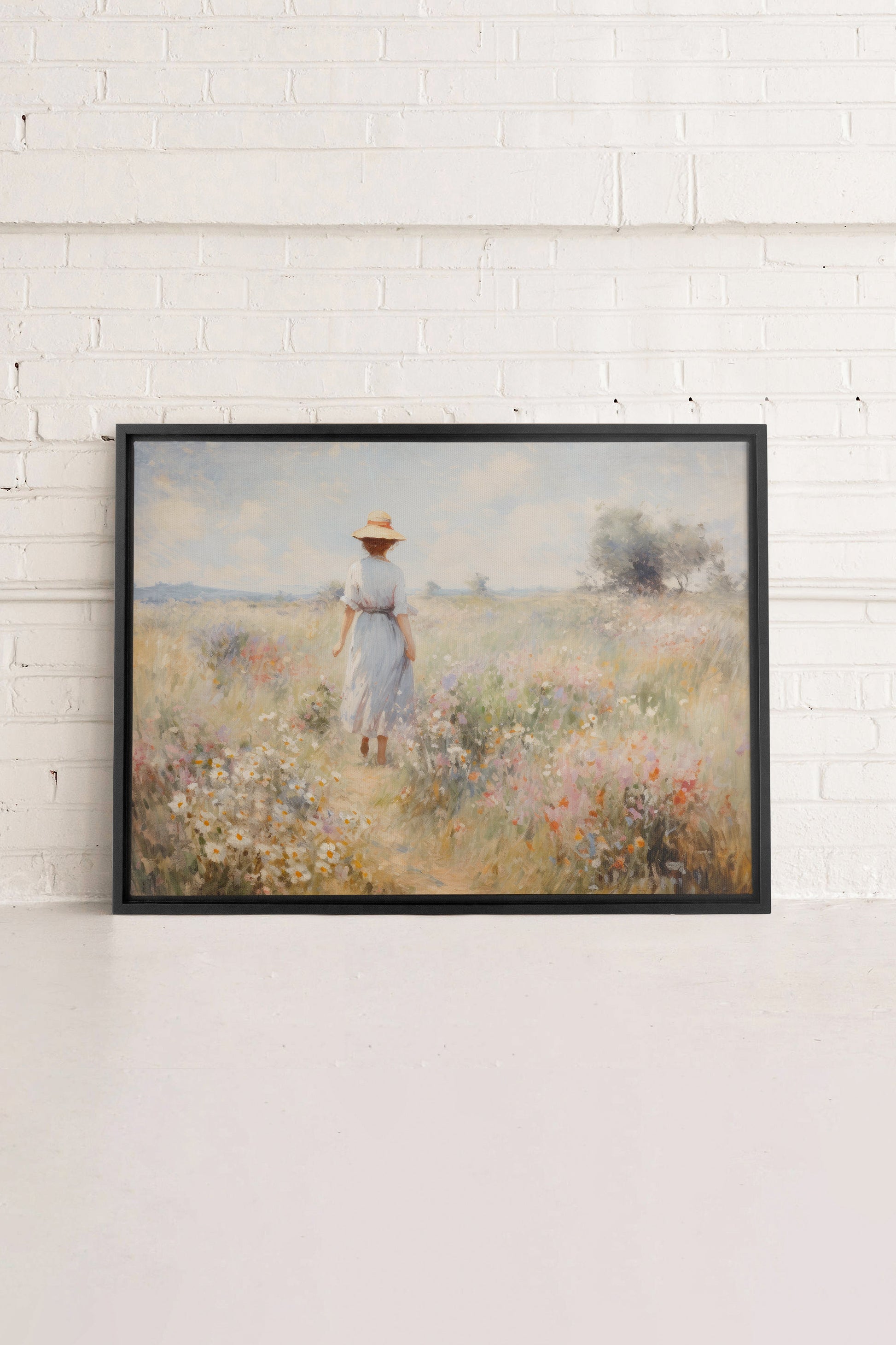 Pastel Meadows, Stretched Canvas Artwork