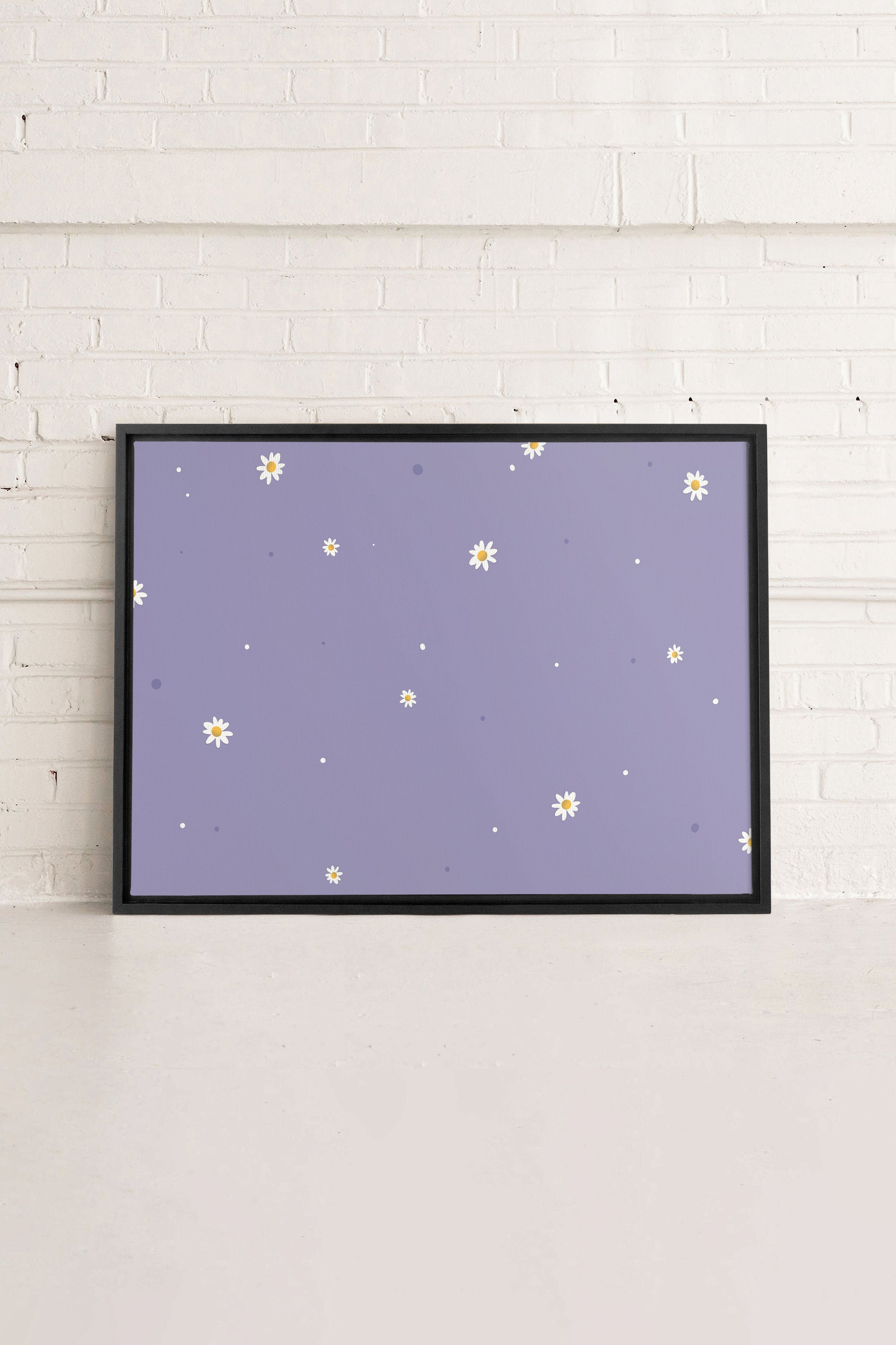 Moon Flowers, Stretched Canvas Artwork