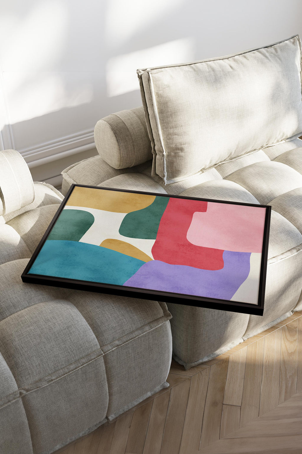 SOFT MOSAIC, Stretched Canvas Artwork