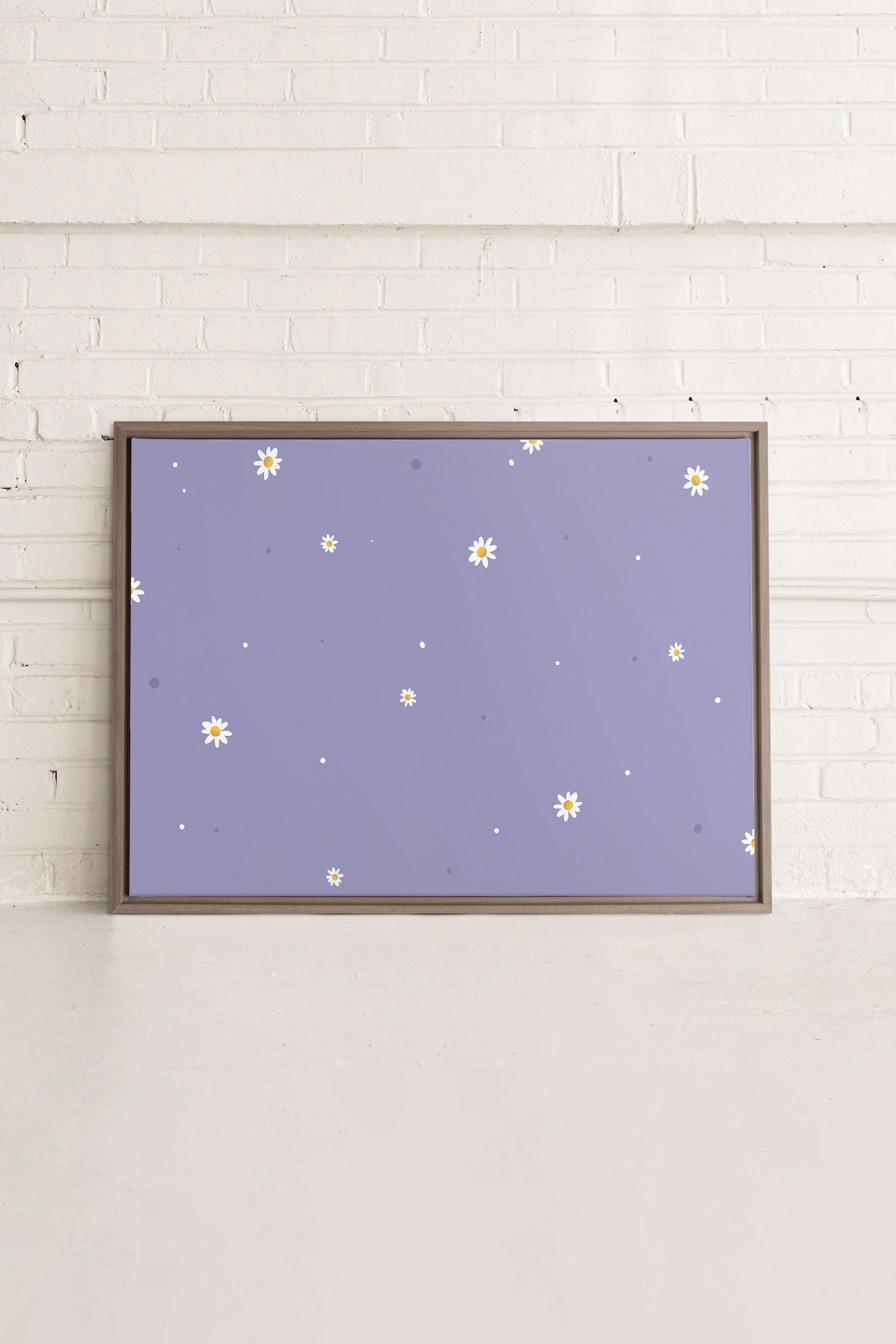 Moon Flowers, Stretched Canvas Artwork