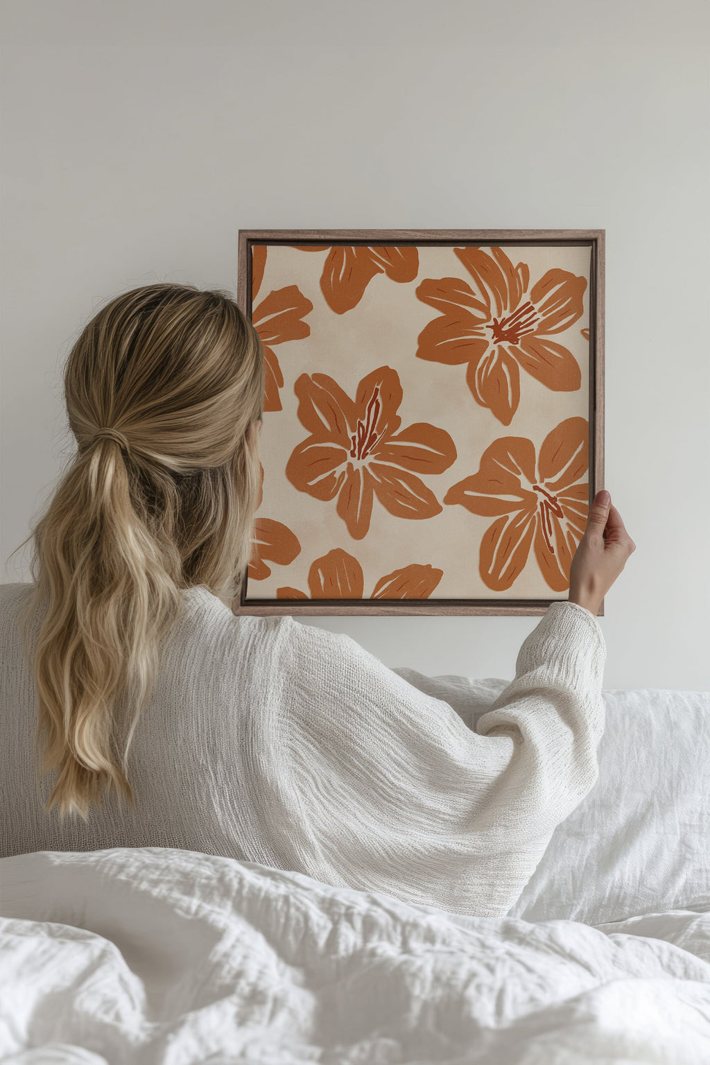 FLORAL RAY, Stretched Canvas Artwork