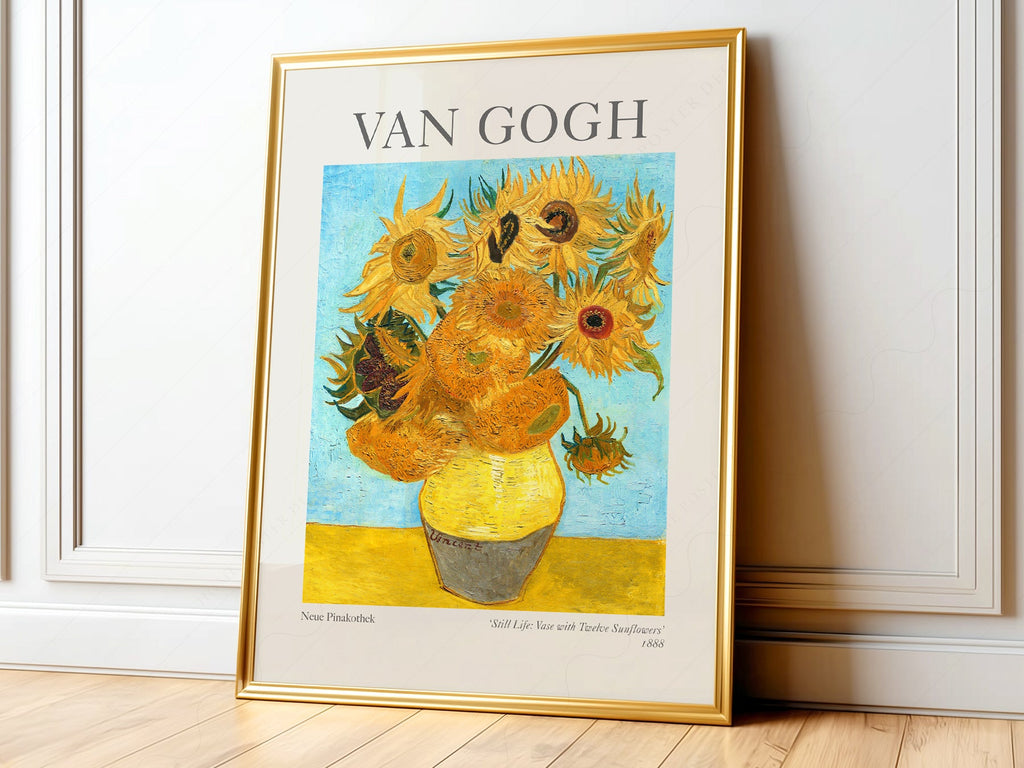 Van Gogh Vase with Twelve Sunflowers Art Print – Classic Wall Decor