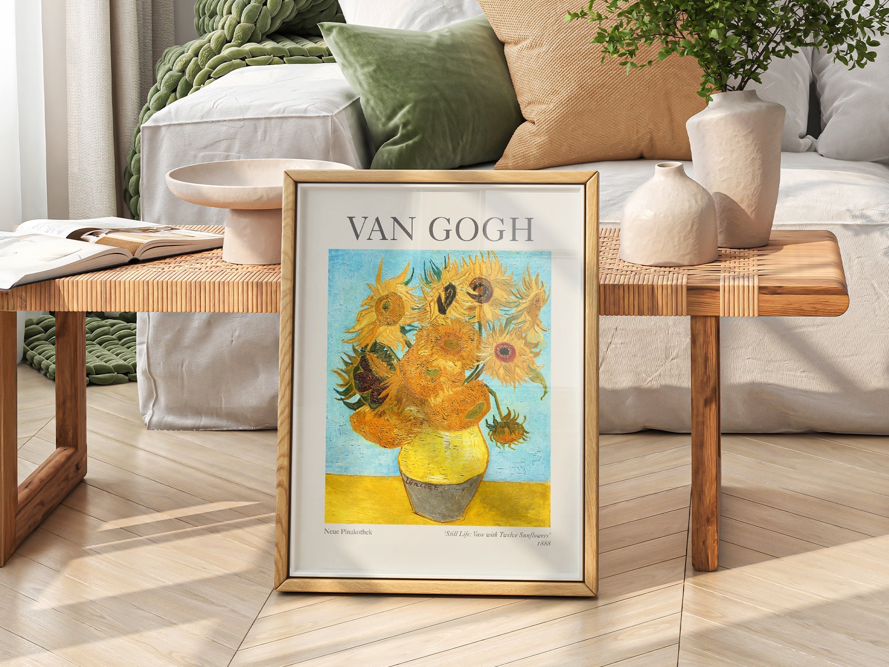 Van Gogh Vase with Twelve Sunflowers Art Print – Classic Wall Decor