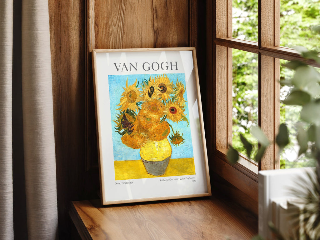 Van Gogh Vase with Twelve Sunflowers Art Print – Classic Wall Decor
