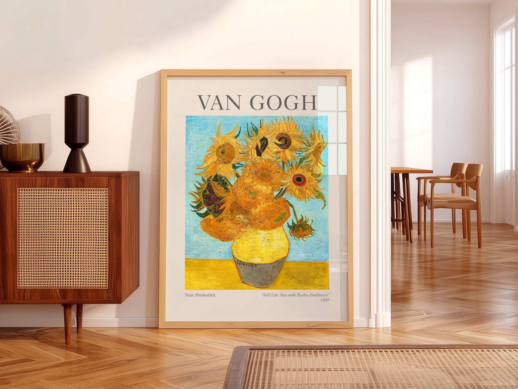 Van Gogh Vase with Twelve Sunflowers Art Print – Classic Wall Decor