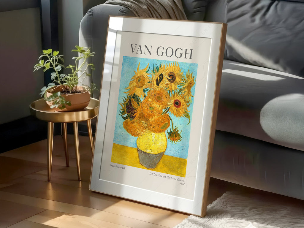 Van Gogh Vase with Twelve Sunflowers Art Print – Classic Wall Decor