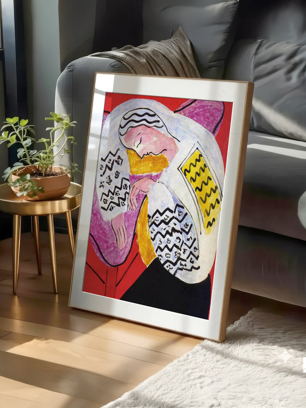 Henri Matisse The Dream Art Print – Modern Colorful Wall Poster