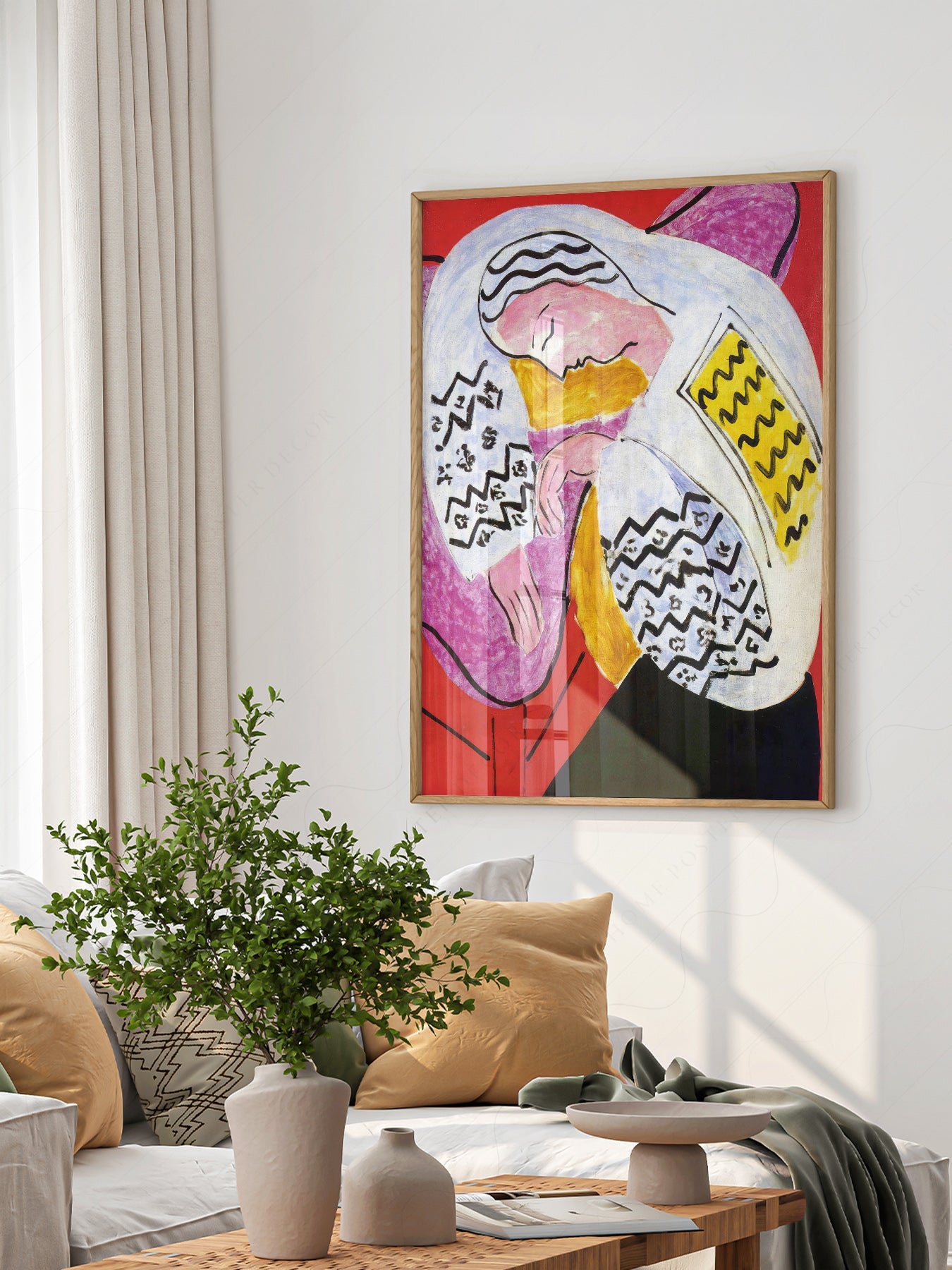 Henri Matisse The Dream Art Print – Modern Colorful Wall Poster