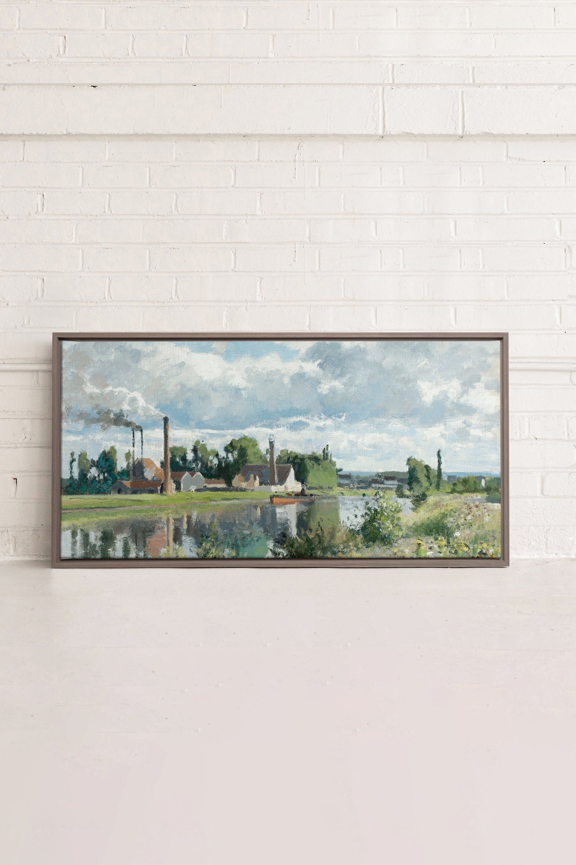 THE RIVER OISE, Stretched Canvas Artwork