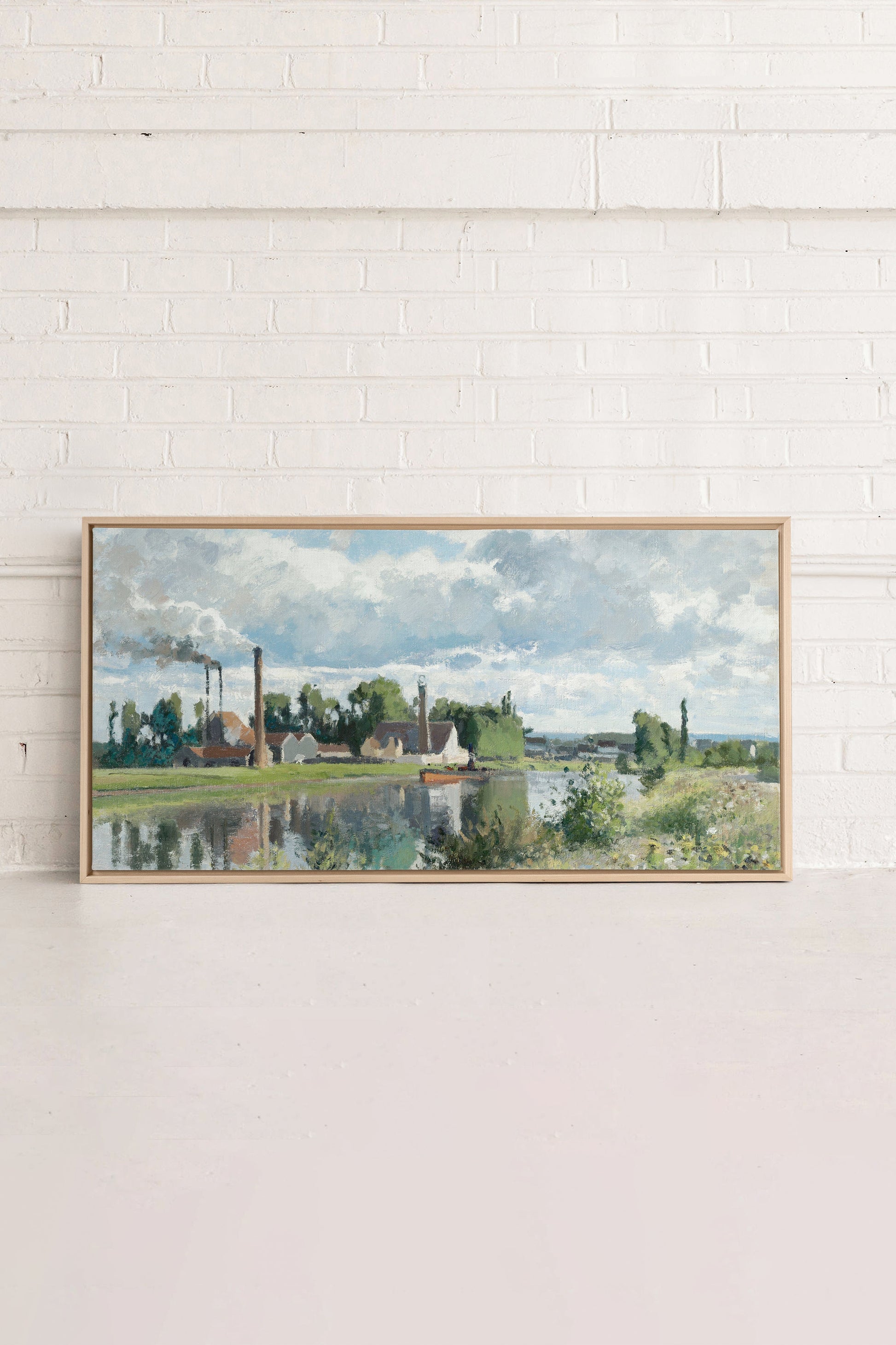 THE RIVER OISE, Stretched Canvas Artwork