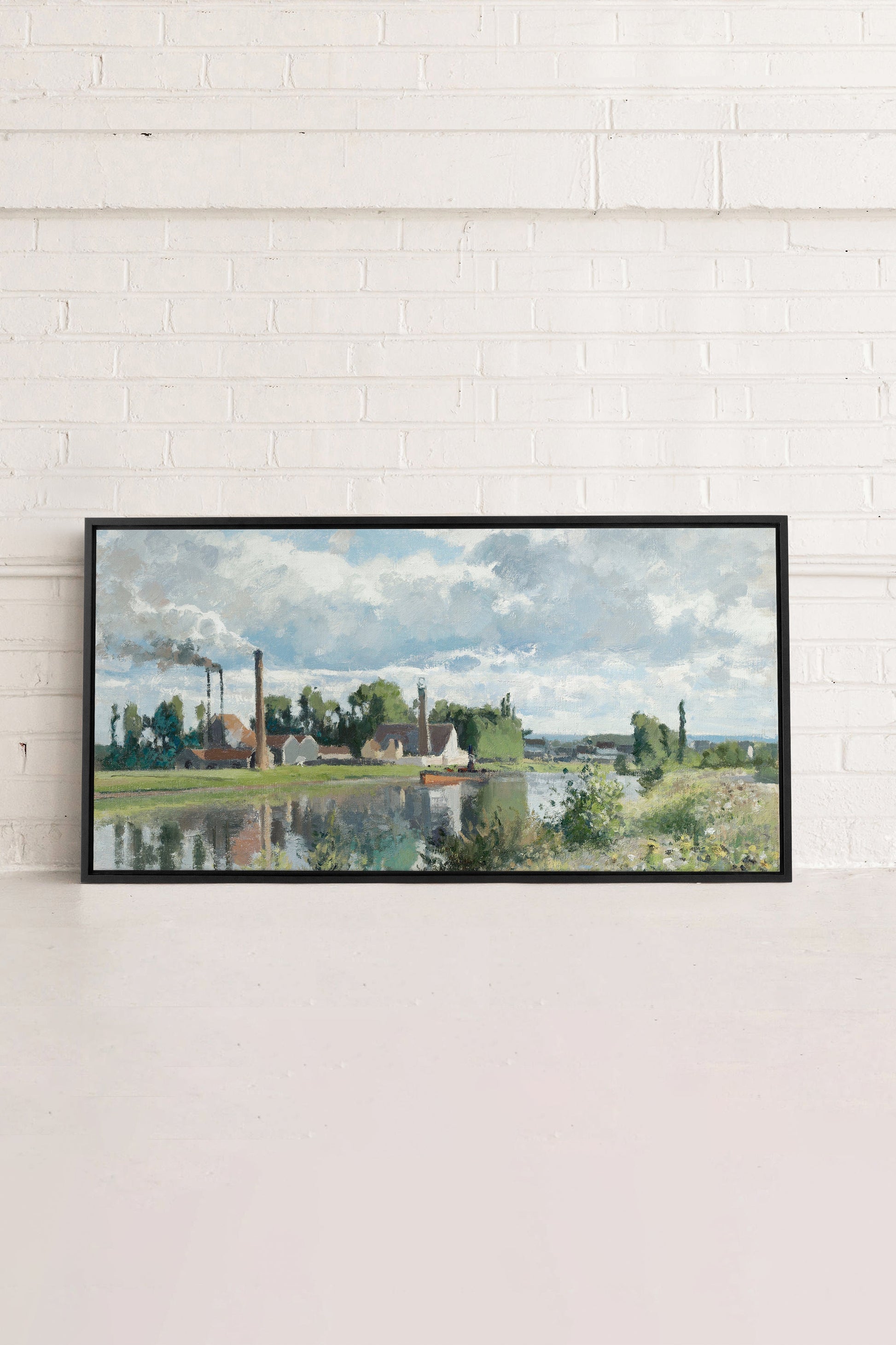 THE RIVER OISE, Stretched Canvas Artwork