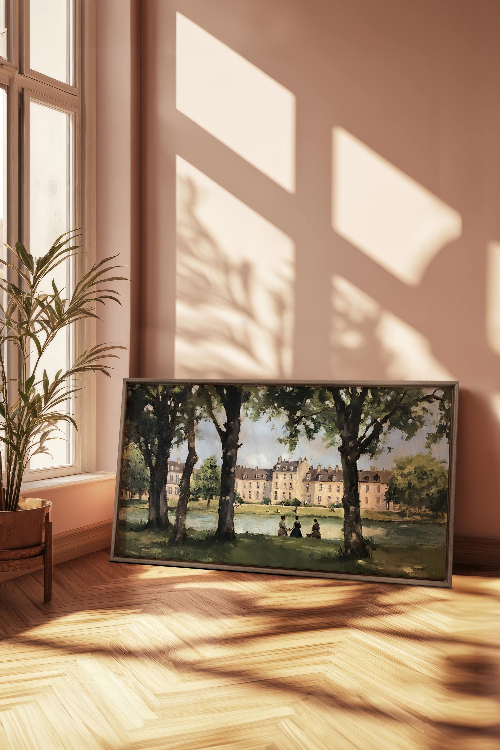 Summer at the Estate, Stretched Canvas Artwork