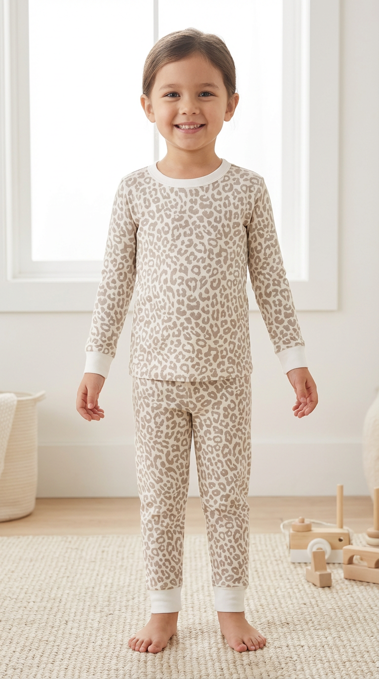 Léopard abricot - Deux pièces