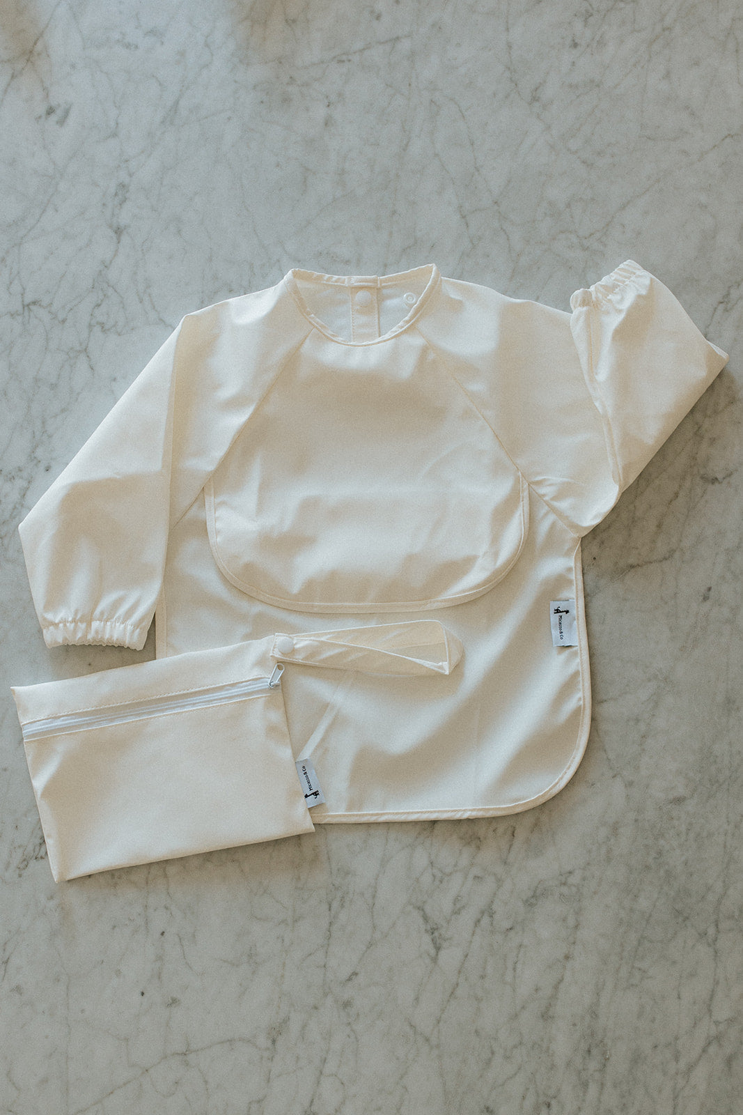 Waterproof Long Sleeve Bib with Pocket | 6-24 Months