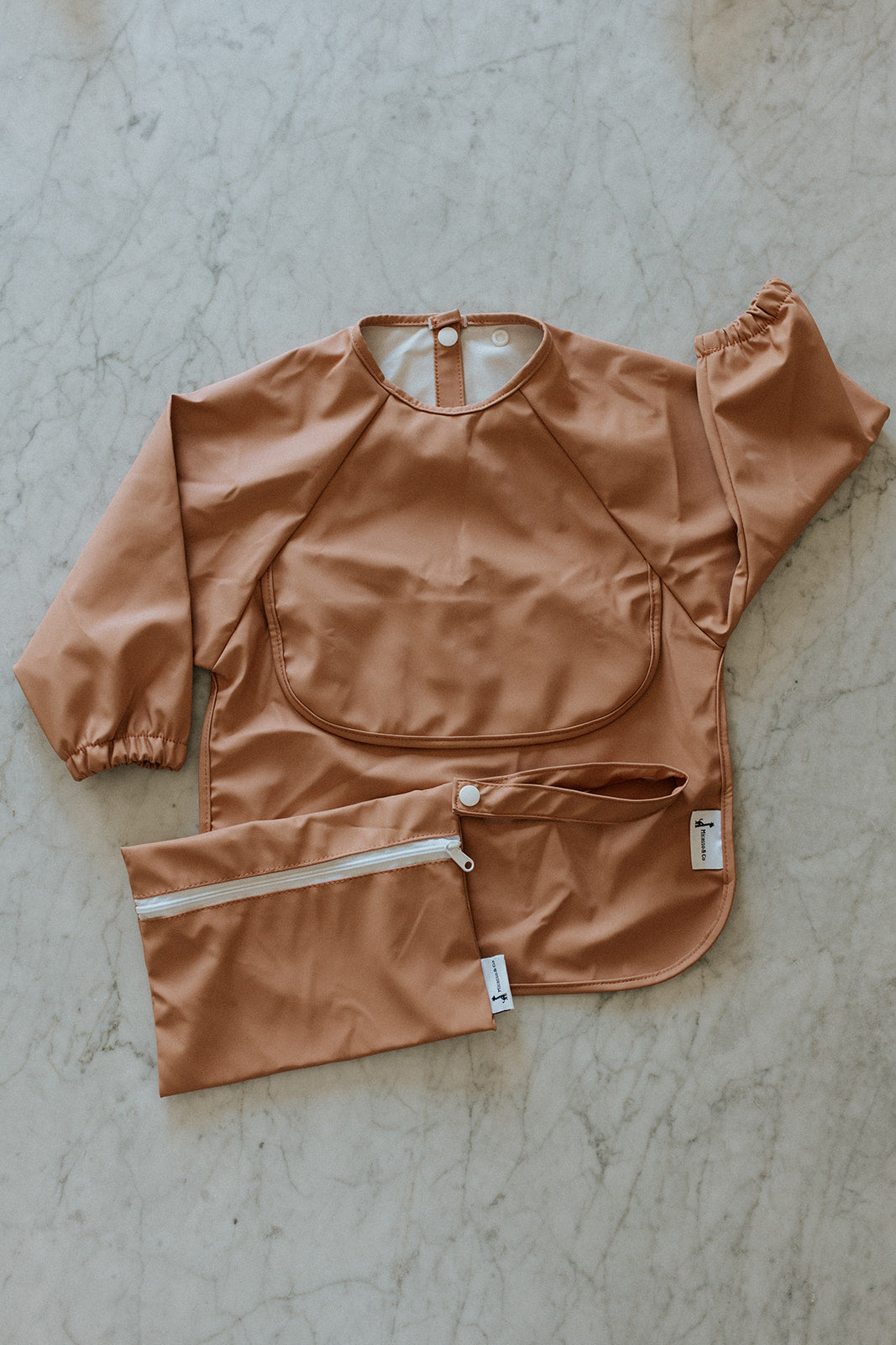 Waterproof Long Sleeve Bib with Pocket | 6-24 Months