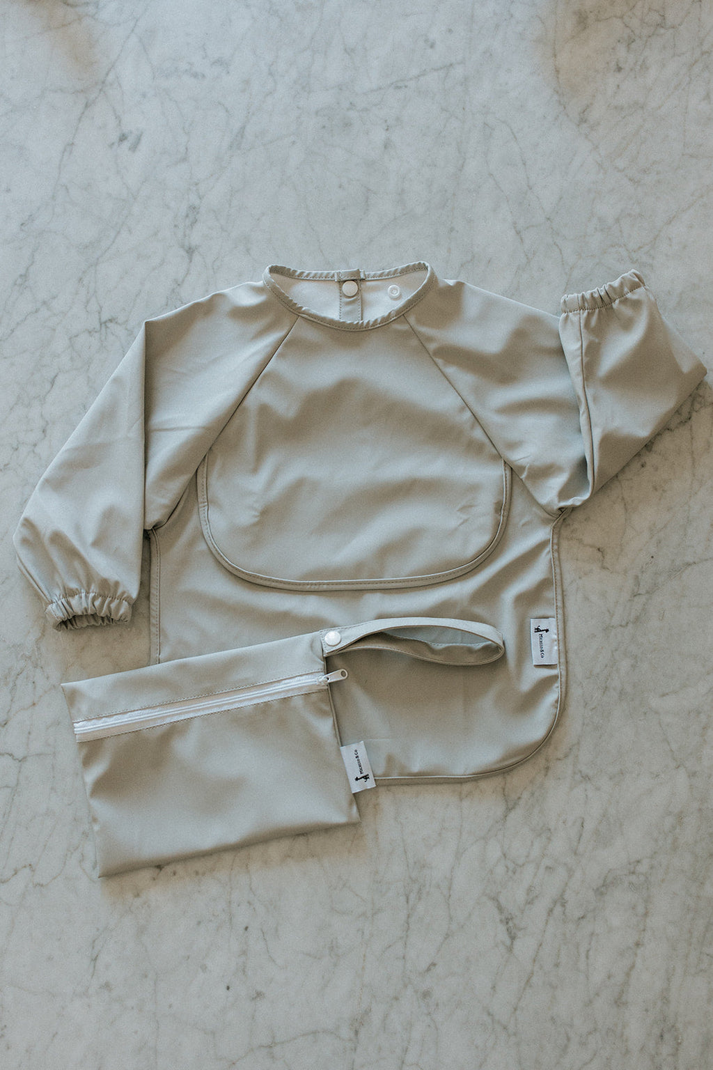 Waterproof Long Sleeve Bib with Pocket | 6-24 Months