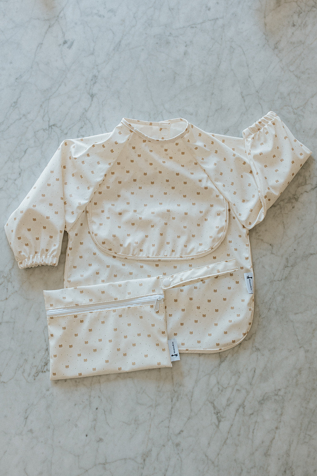 Waterproof Long Sleeve Bib with Pocket | 6-24 Months