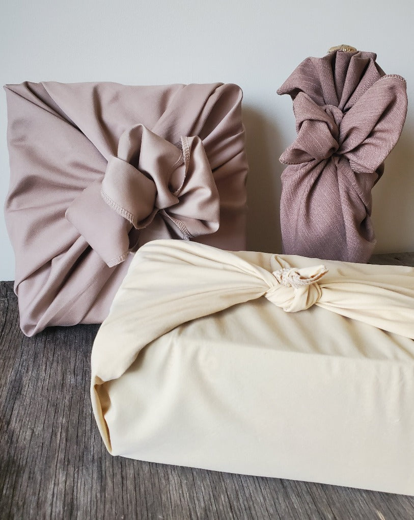 Papier cadeau Furoshiki marron