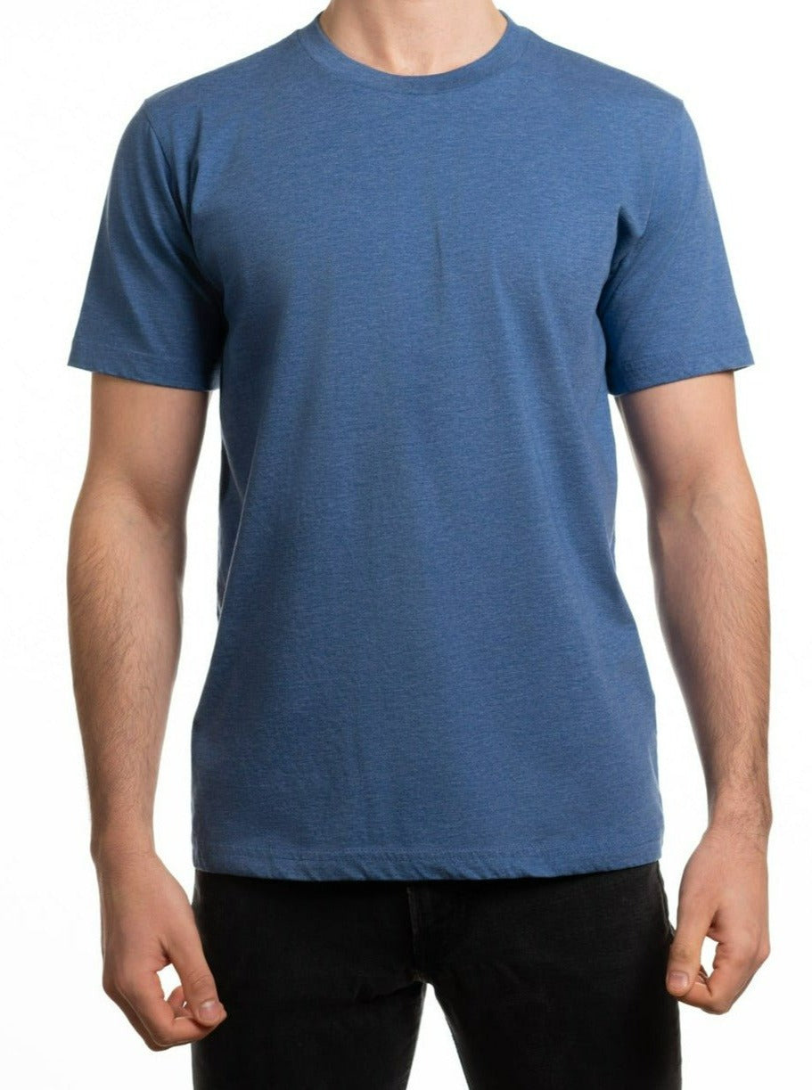 T-shirt ras du cou en mélange de coton pour homme